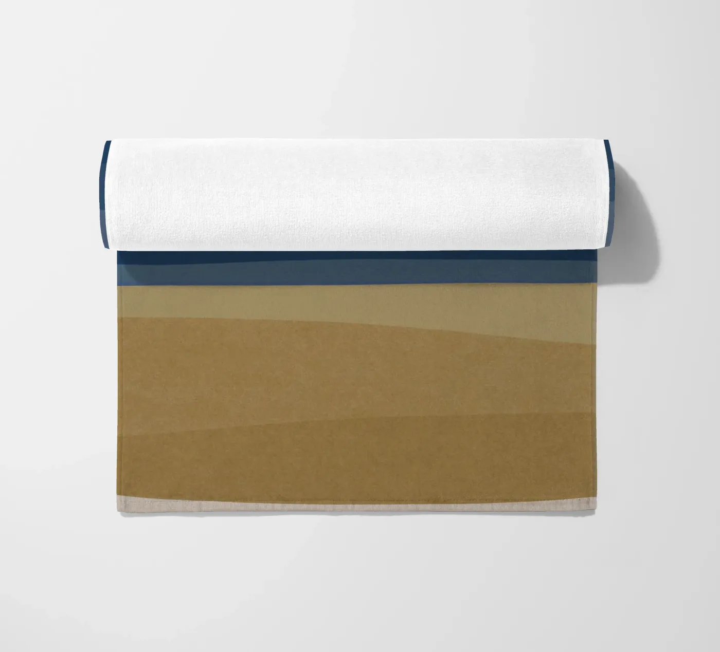 Blu e marrone moderno telo mare da Orara Studio