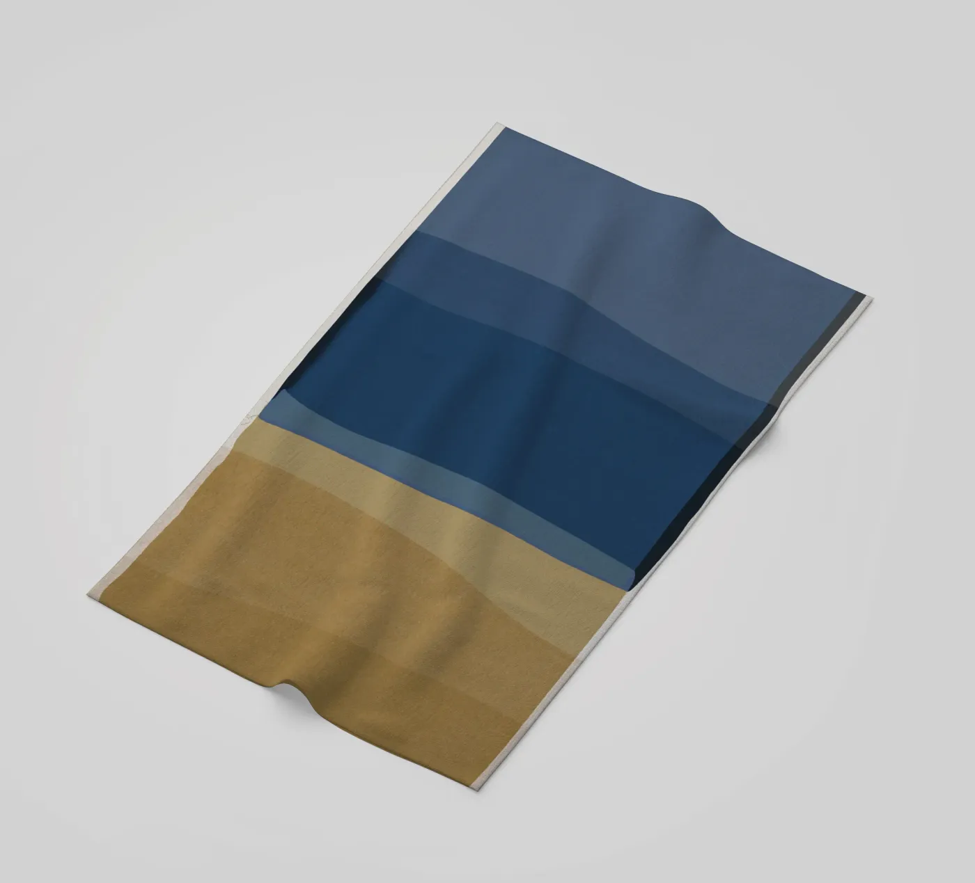 Blu e marrone moderno telo mare da Orara Studio