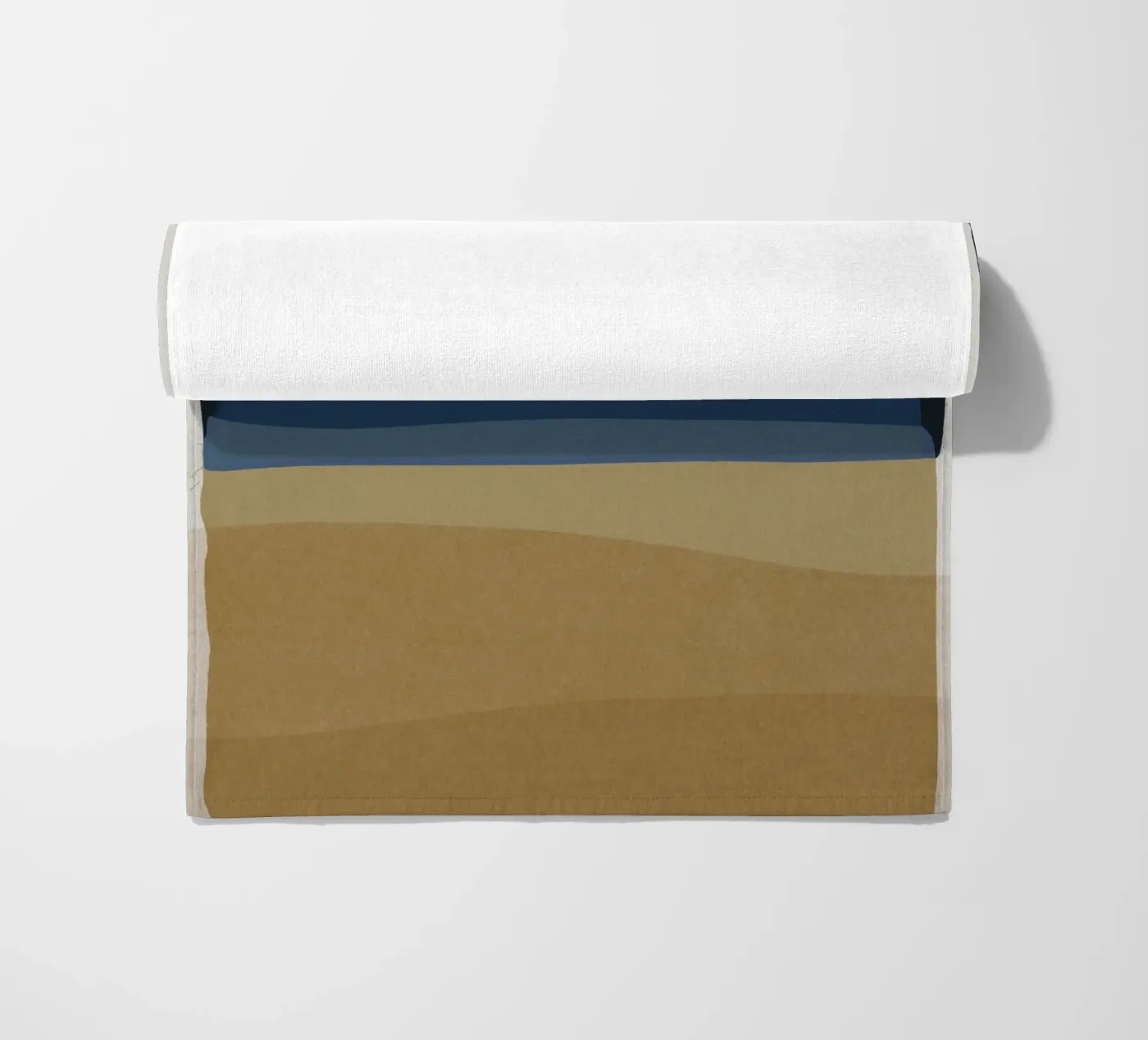 Blu e marrone moderno telo mare da Orara Studio