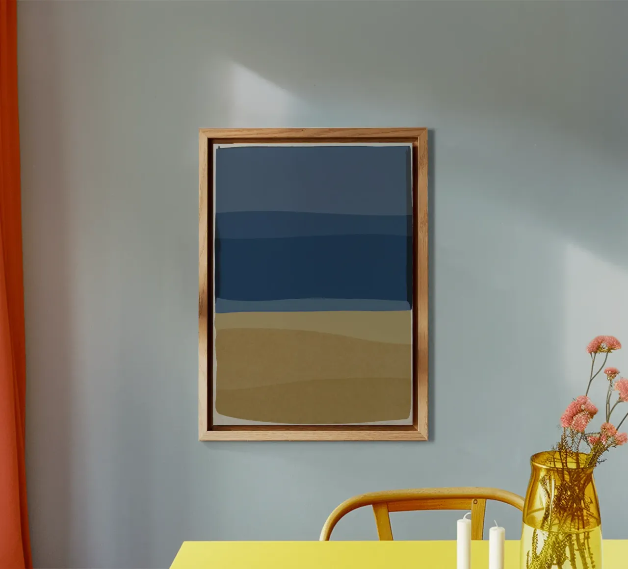 Blu e marrone moderno alluminio dibond da Orara Studio