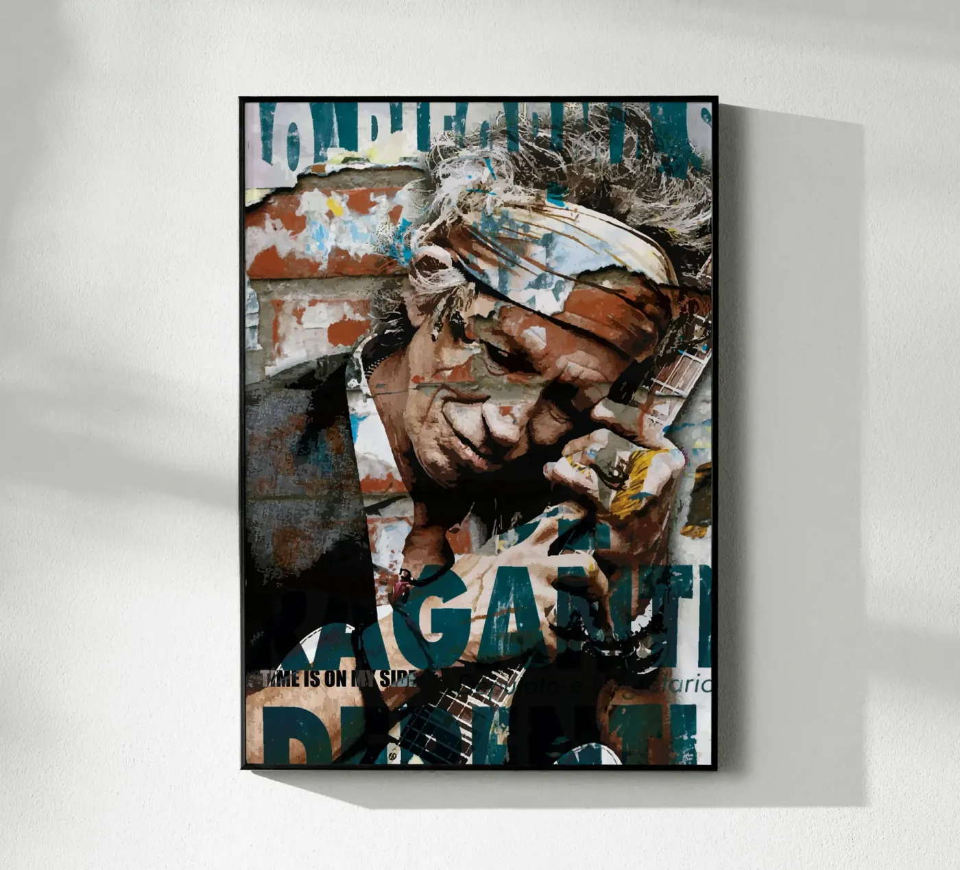 Keith Richards Acryl-Glas von kathrin-krieter