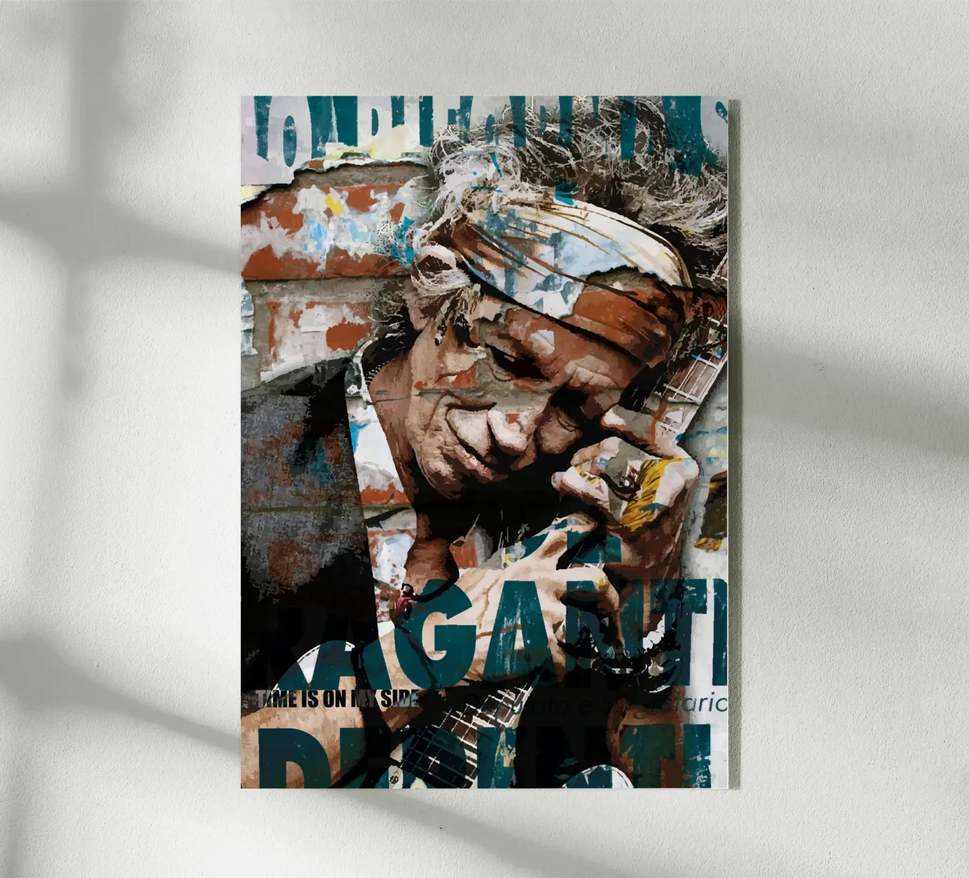 Keith Richards Acryl-Glas von kathrin-krieter