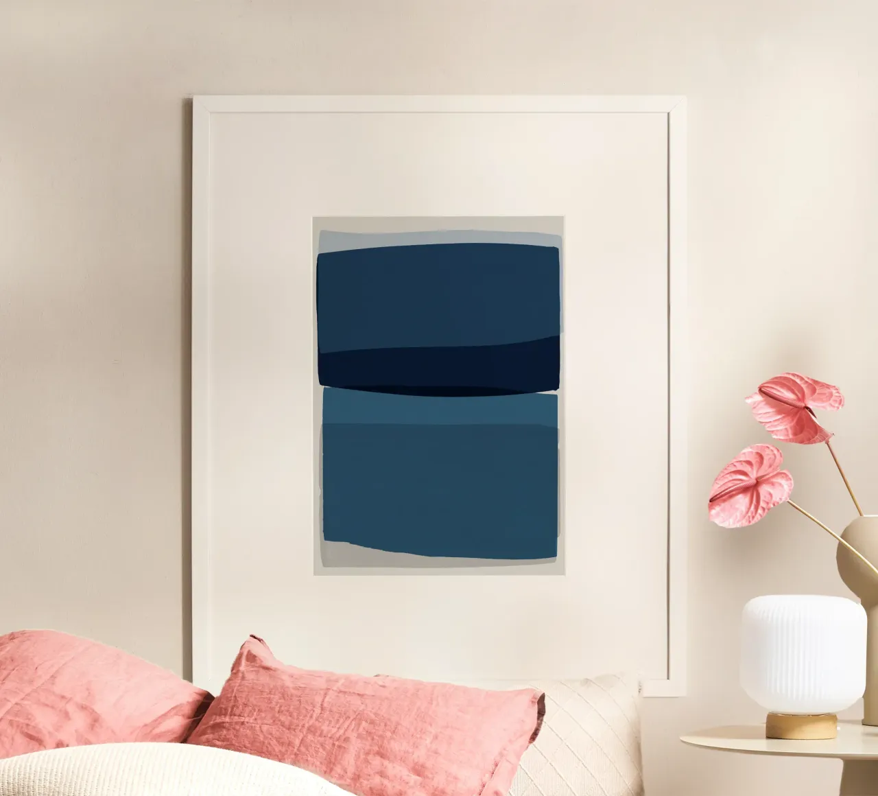 Blu moderno poster da Orara Studio