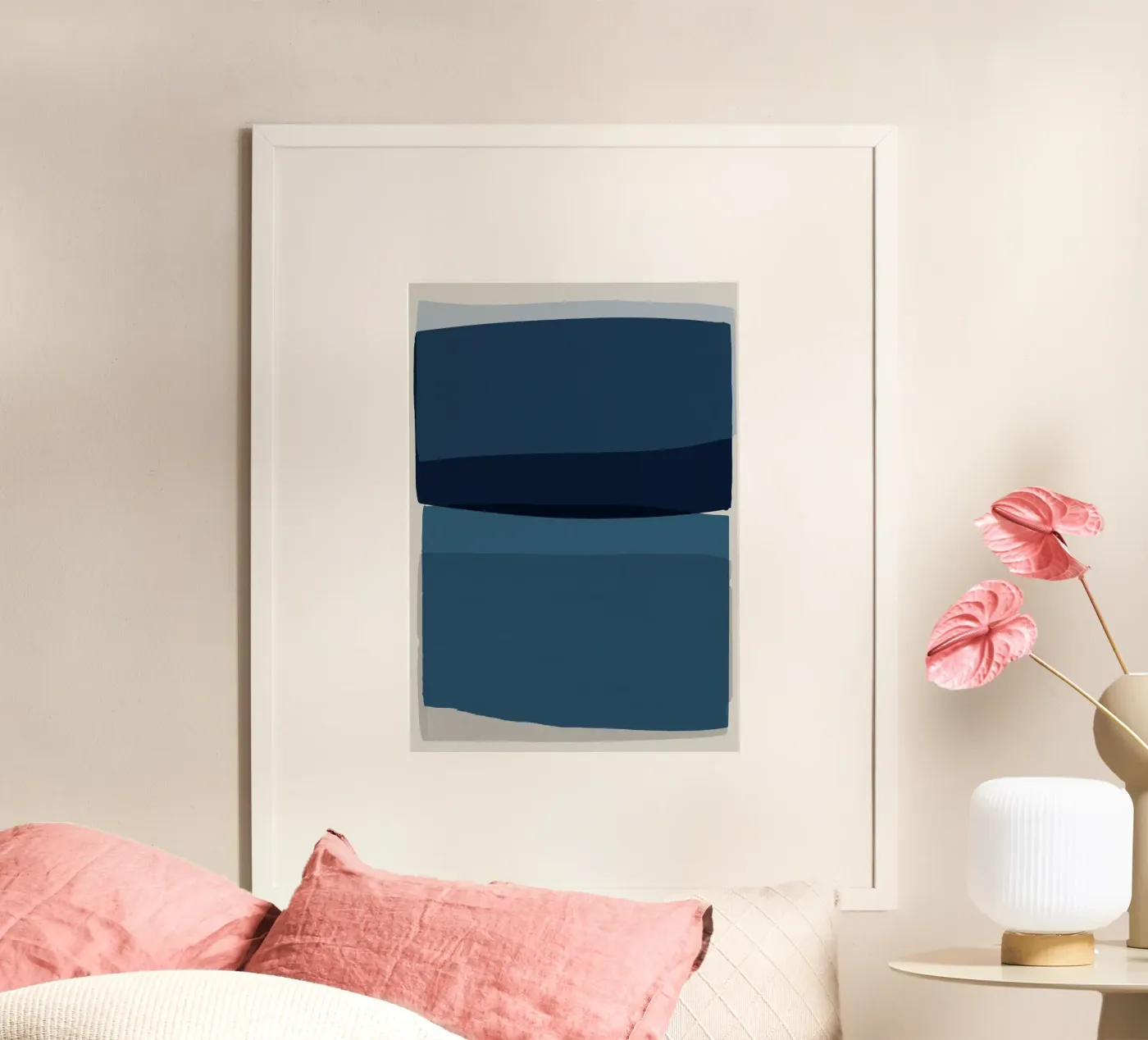 Blu moderno poster da Orara Studio