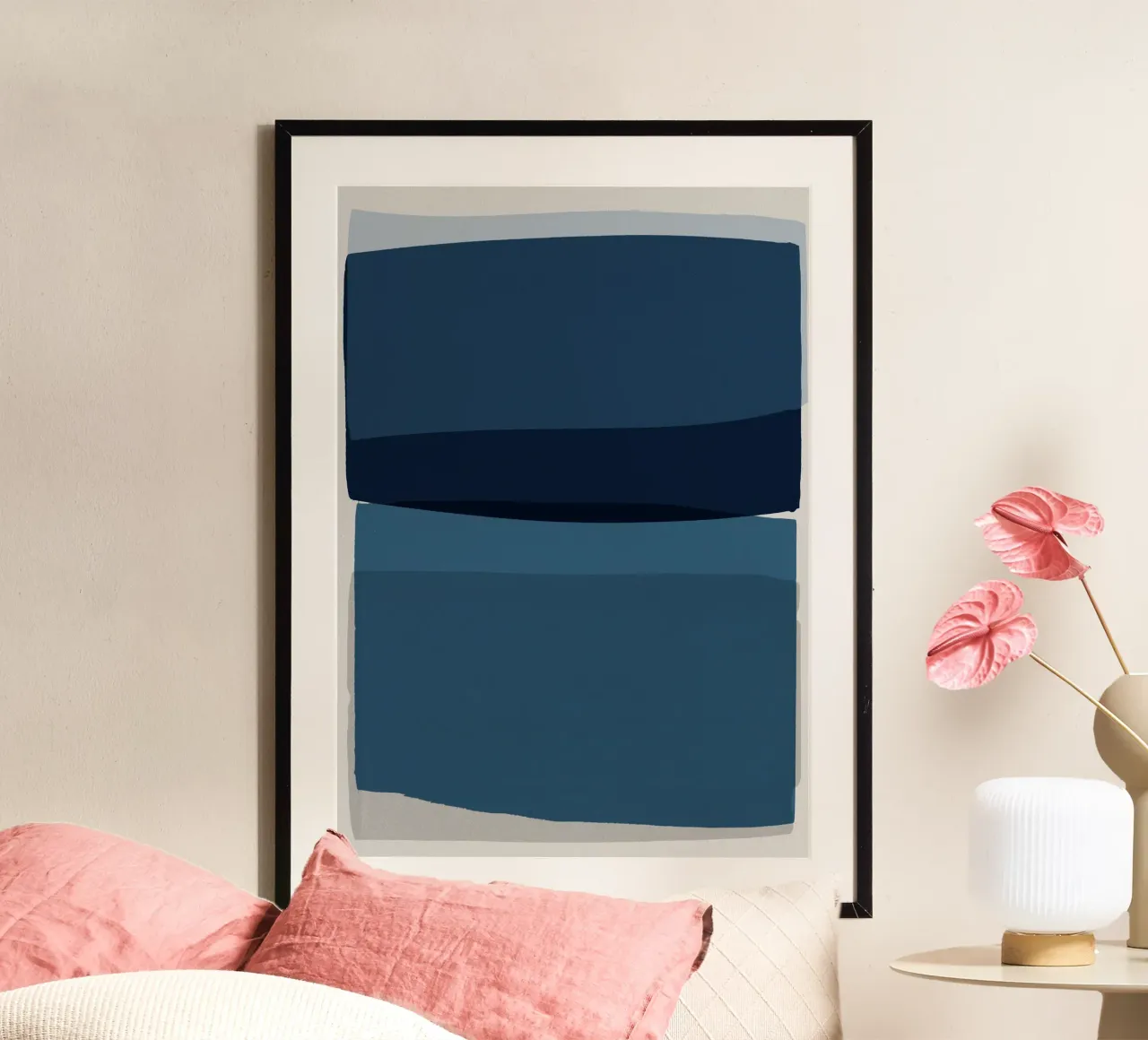 Blu moderno poster da Orara Studio