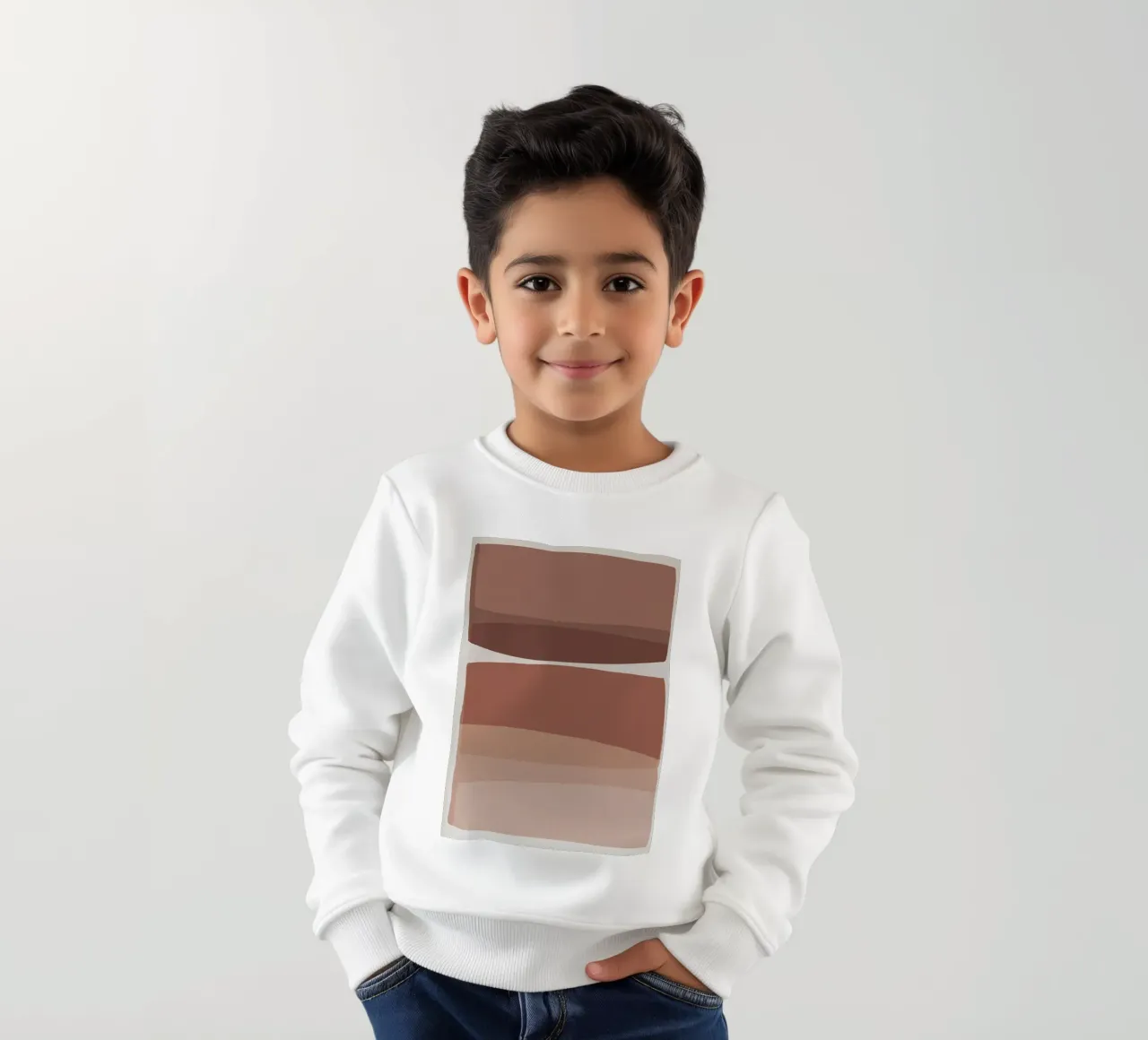 Blush moderno felpa bambino da Orara Studio
