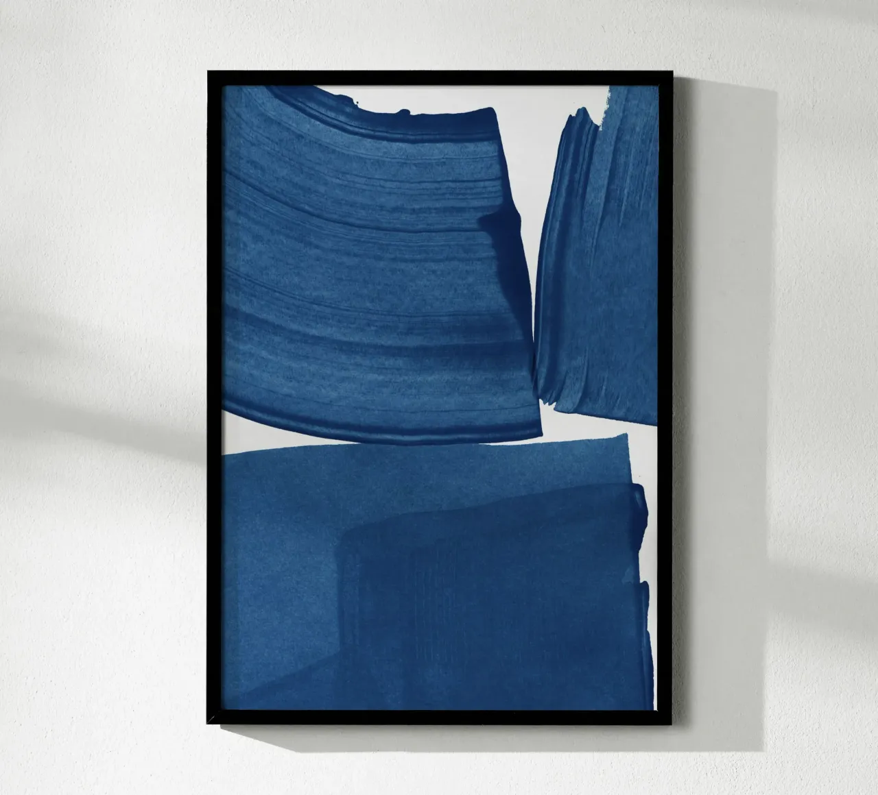 Pittura moderna Blu I poster con telaio in plastica da Orara Studio