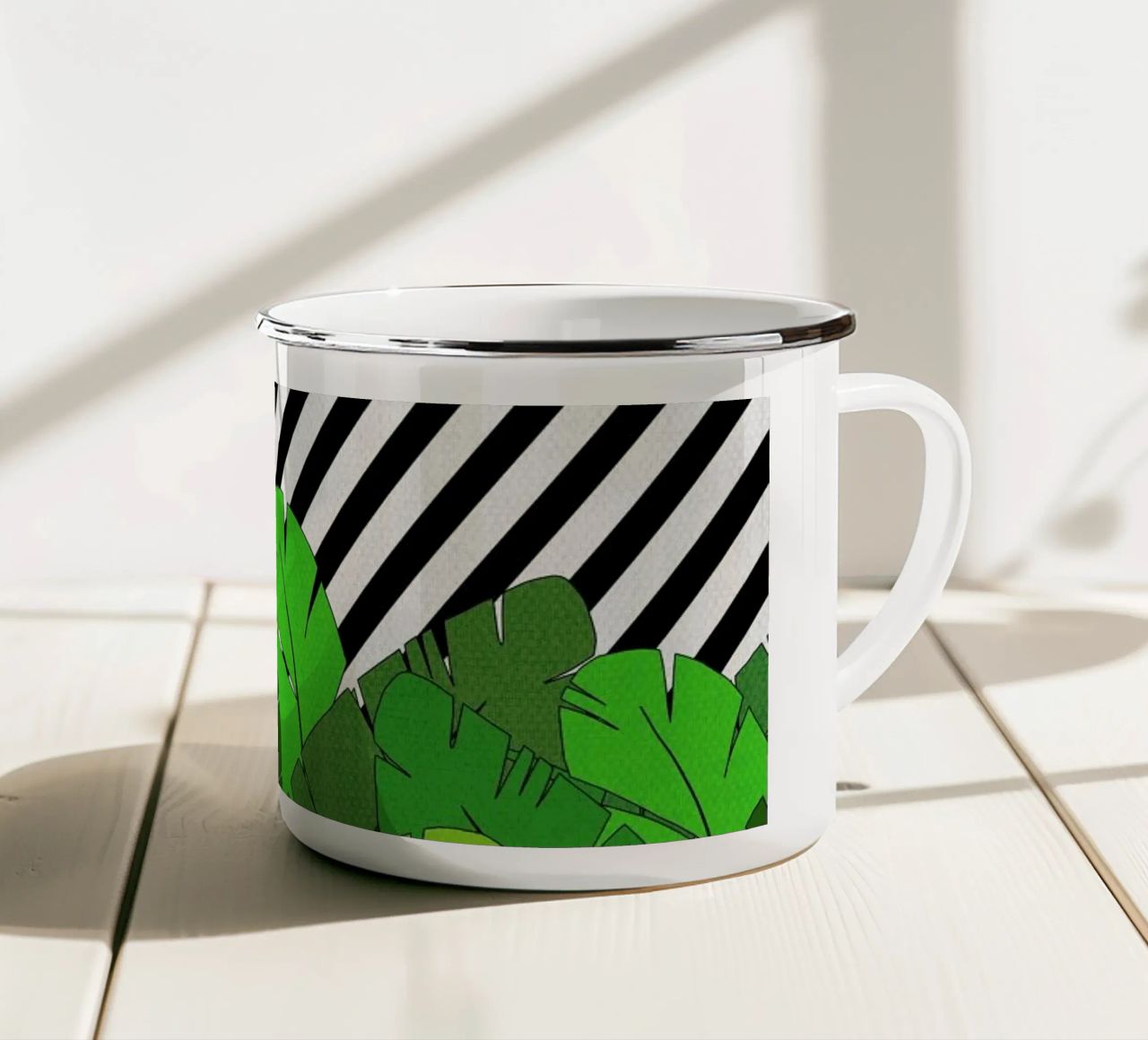 Green Direction tazza in smalto da Bianca Green