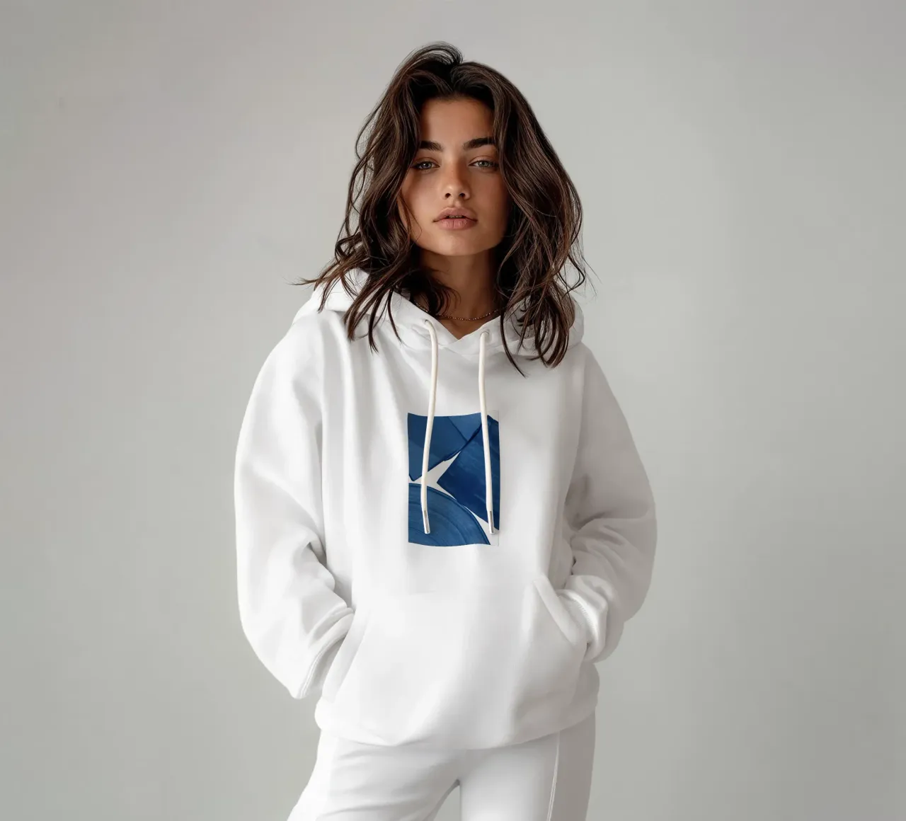 Modern schilderij Blauw II hoodie van Orara Studio