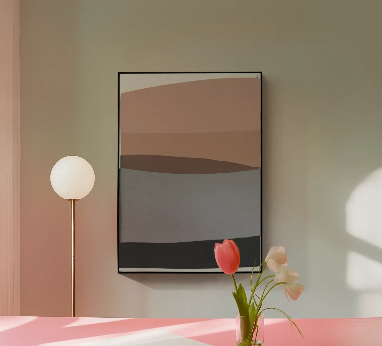 Rosa e grigio moderno plexiglass da Orara Studio