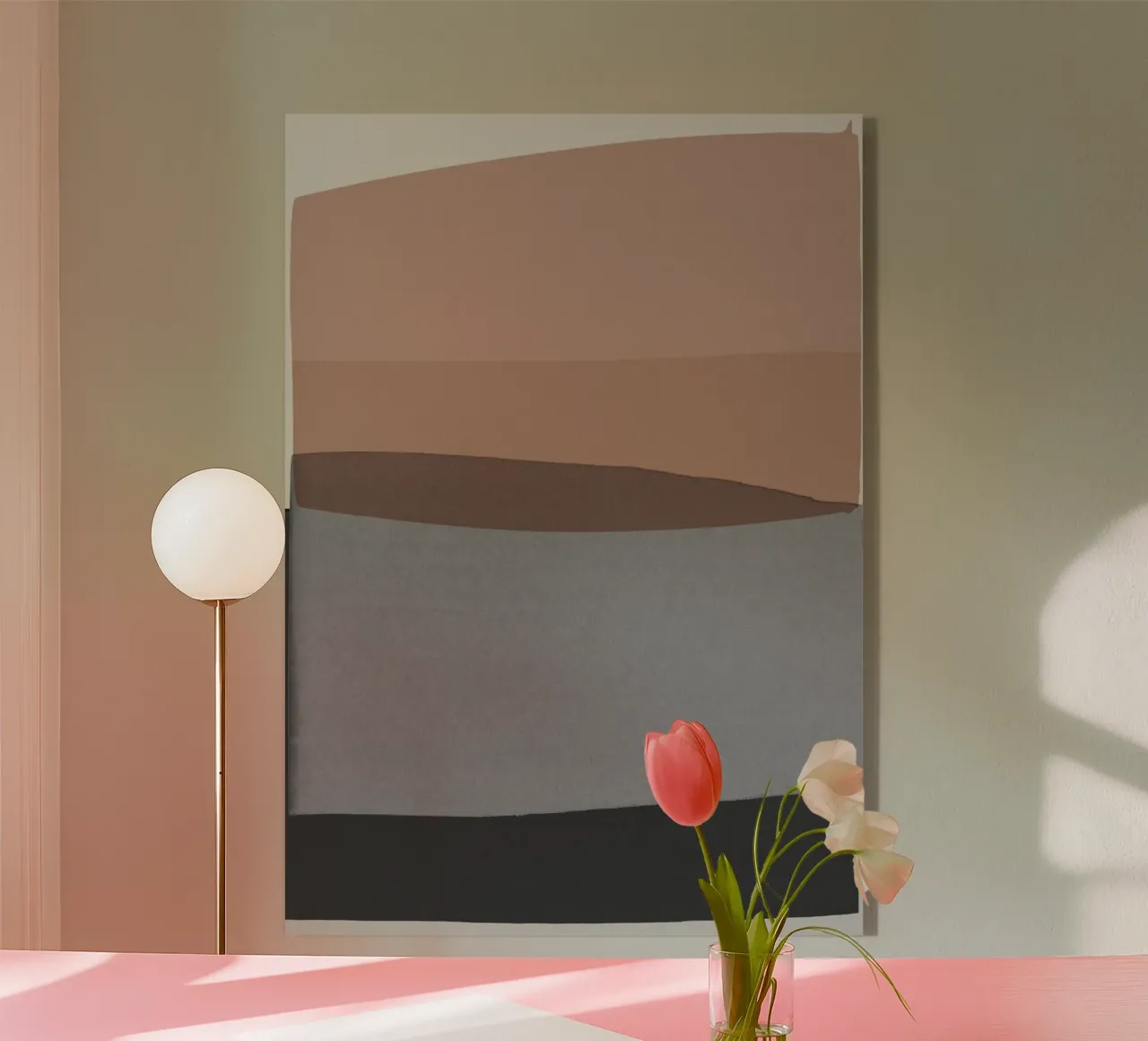 Rosa e grigio moderno plexiglass da Orara Studio