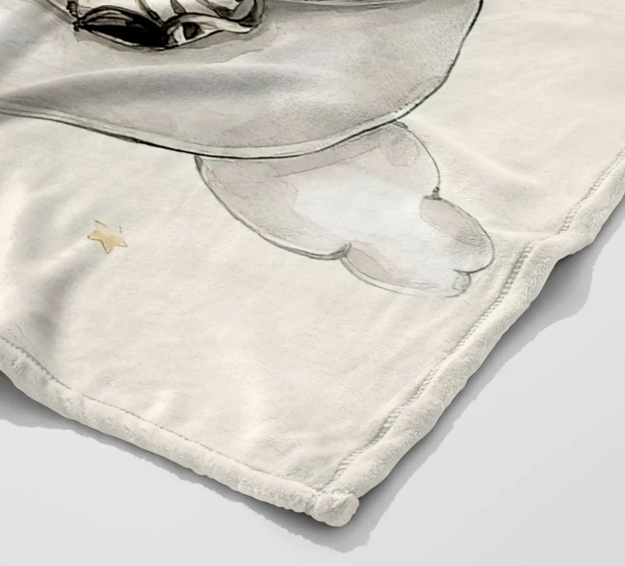 Zebra addormentata coperta in pile da Emil Art Studio