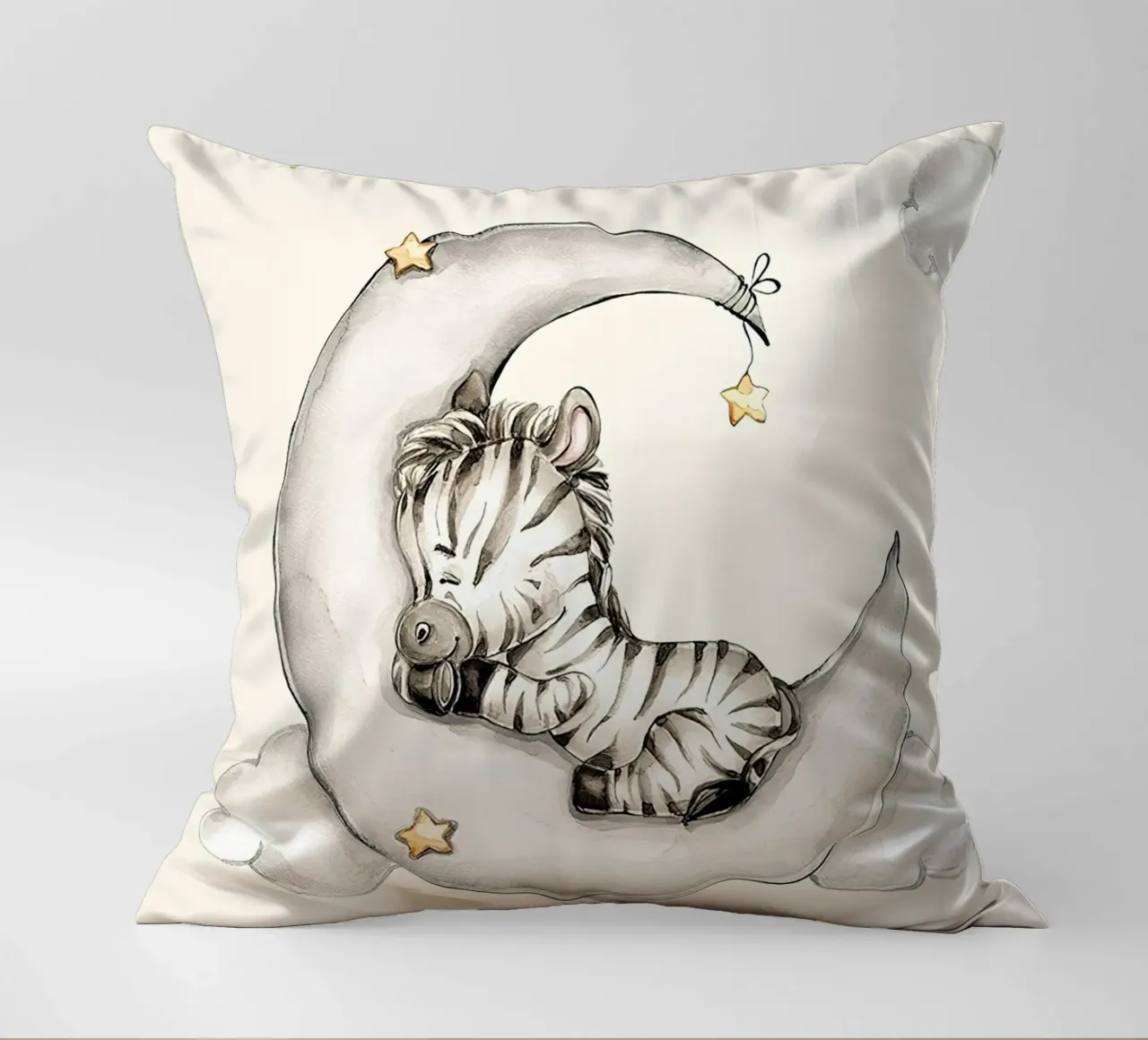 Zebra addormentata cuscino da Emil Art Studio