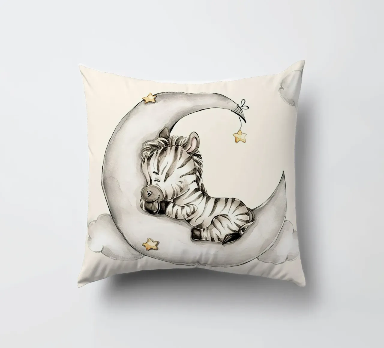 Zebra addormentata cuscino da Emil Art Studio