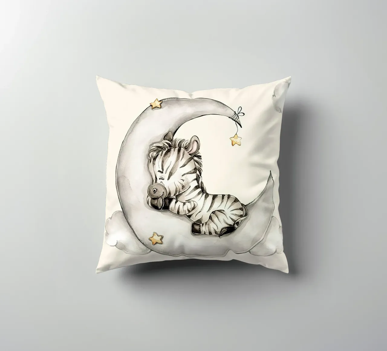 Zebra addormentata cuscino da Emil Art Studio