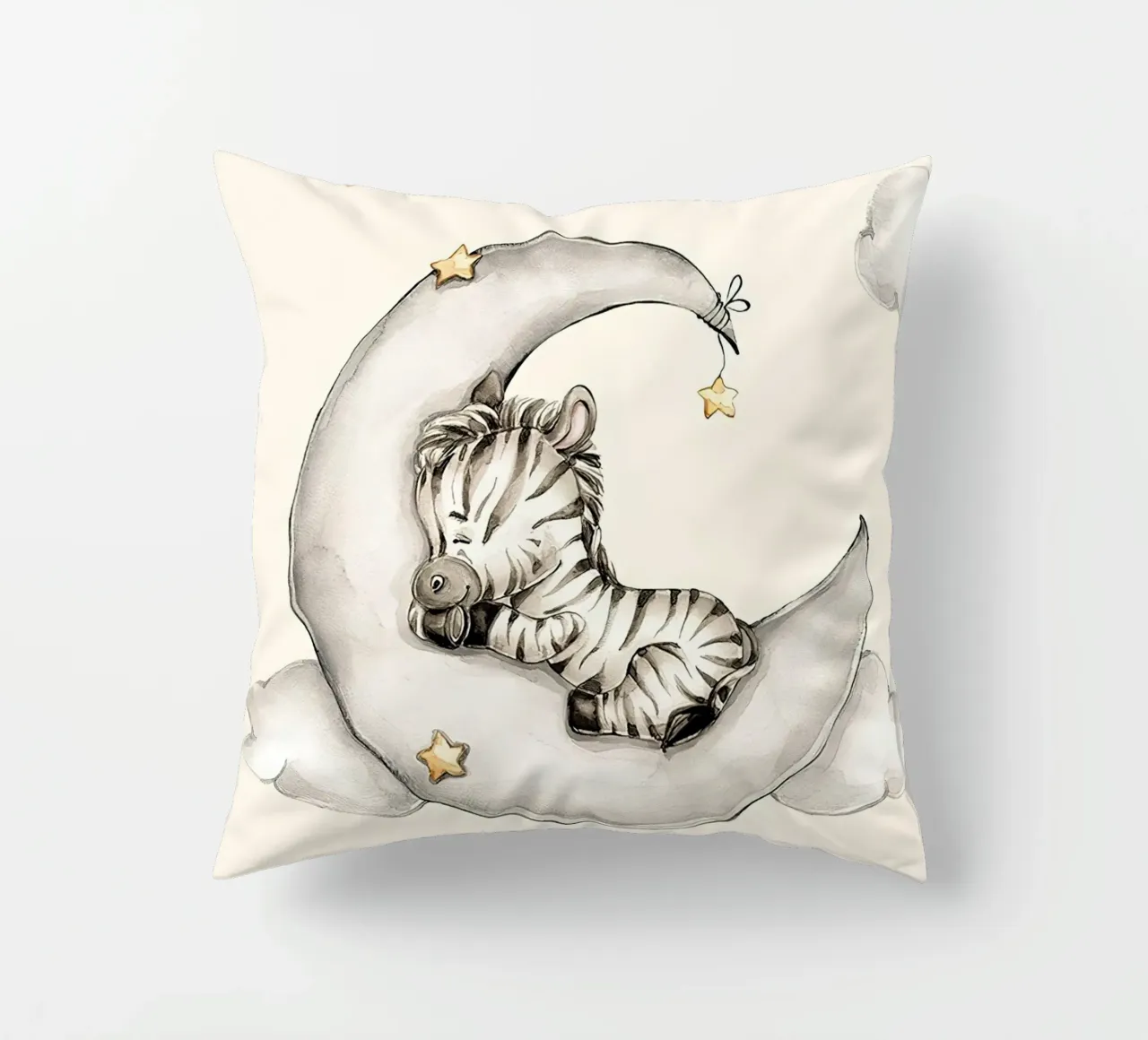 Zebra addormentata cuscino da Emil Art Studio