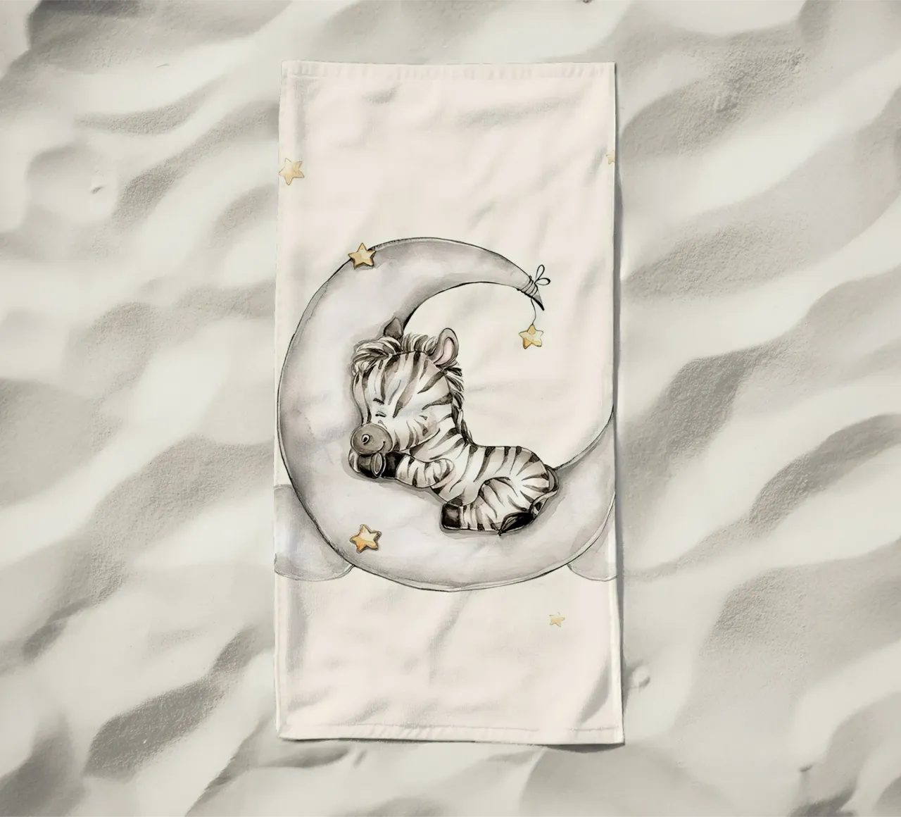 Zebra addormentata telo mare da Emil Art Studio