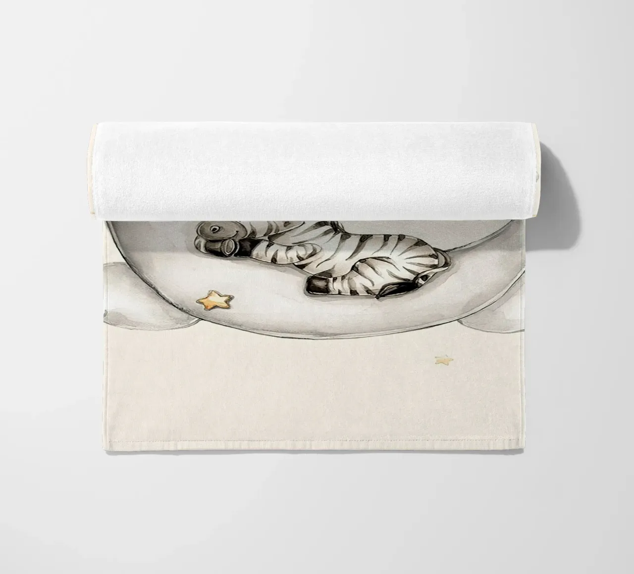 Zebra addormentata telo mare da Emil Art Studio