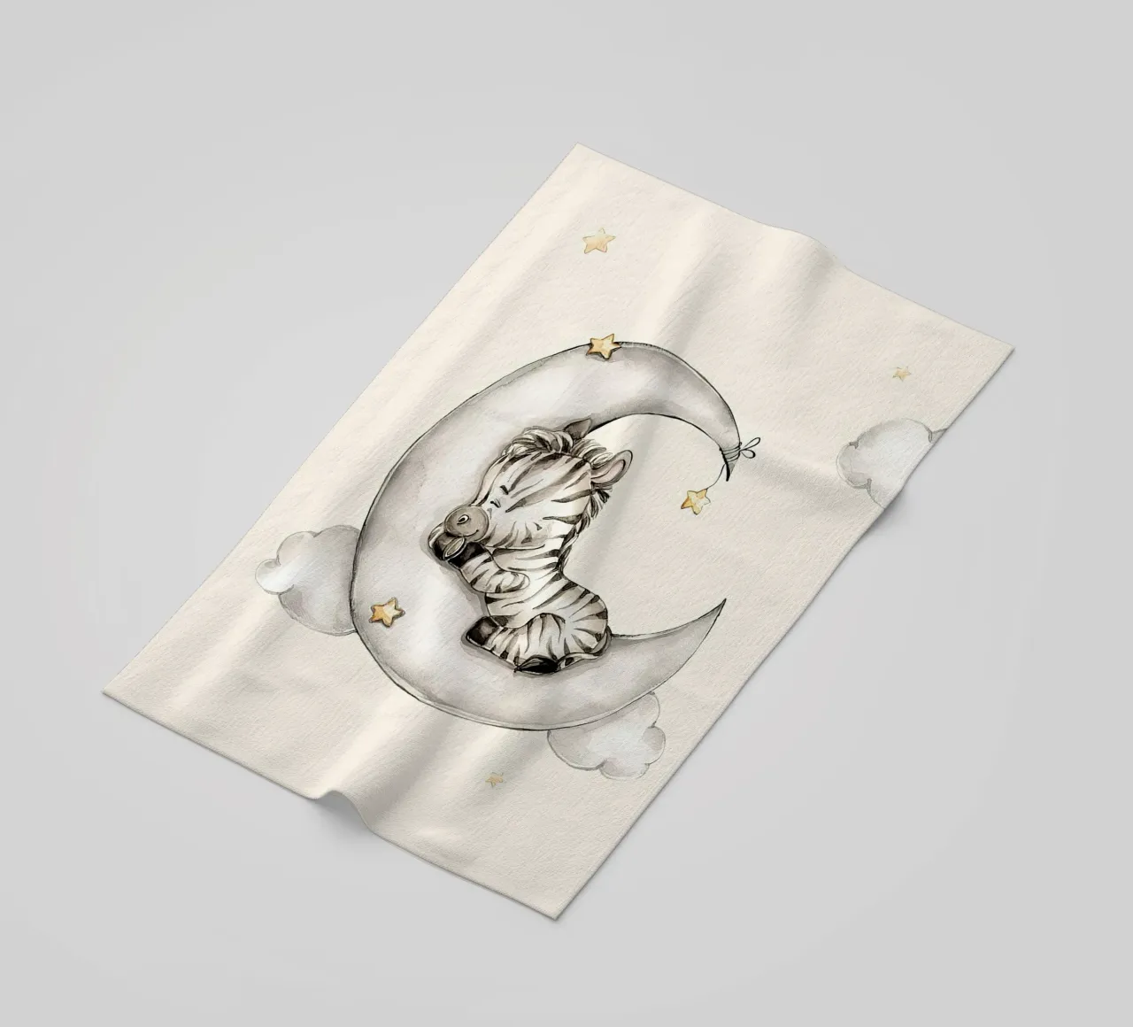 Zebra addormentata telo mare da Emil Art Studio