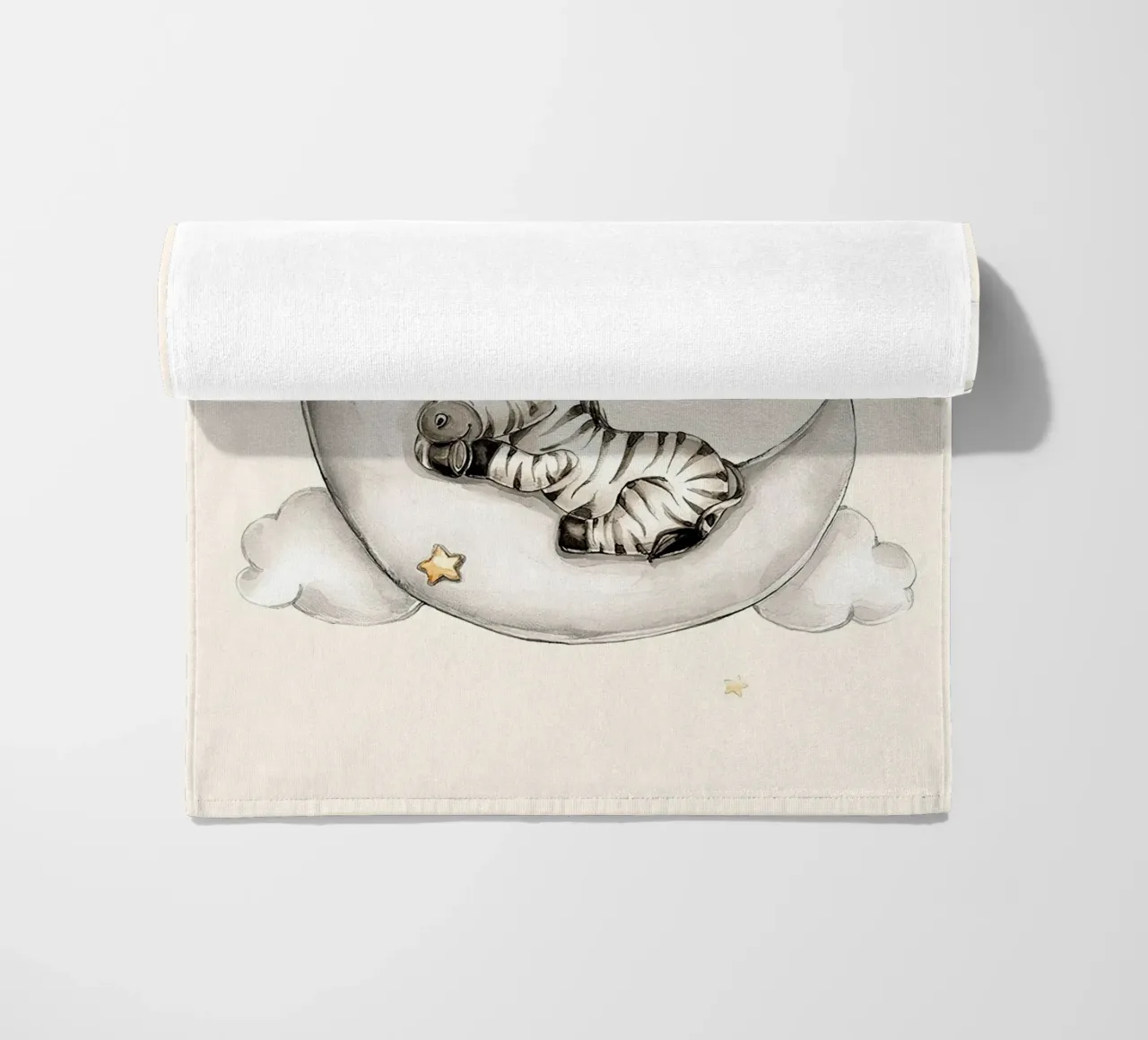 Zebra addormentata telo mare da Emil Art Studio