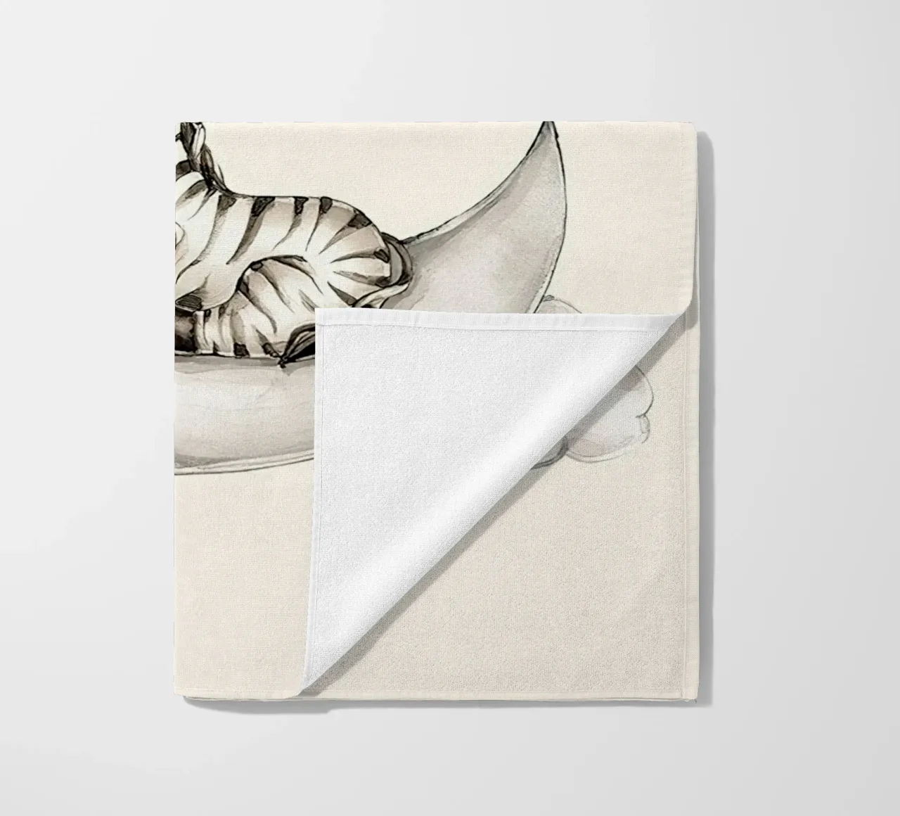 Zebra addormentata telo mare da Emil Art Studio