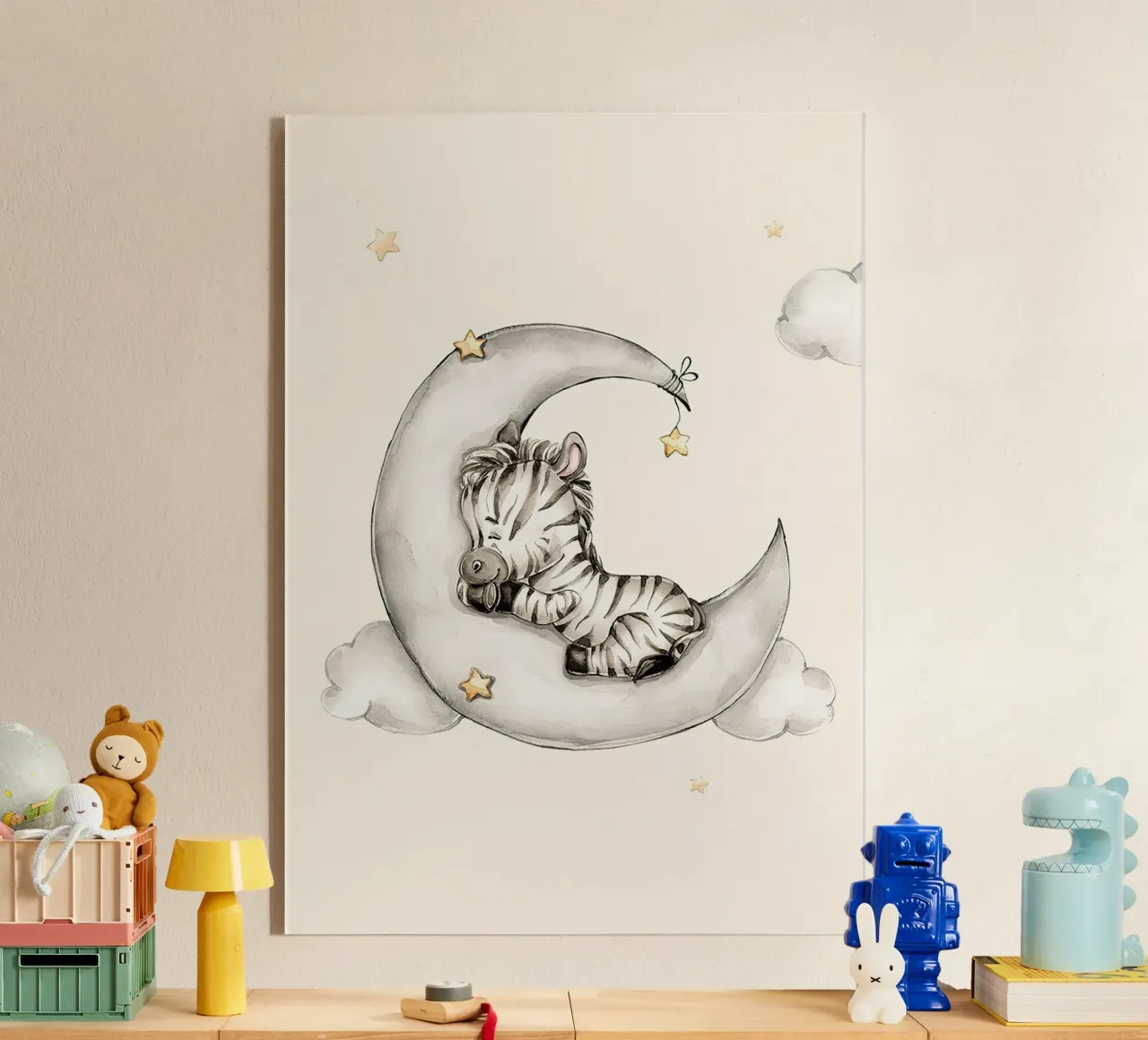 Zebra addormentata plexiglass da Emil Art Studio