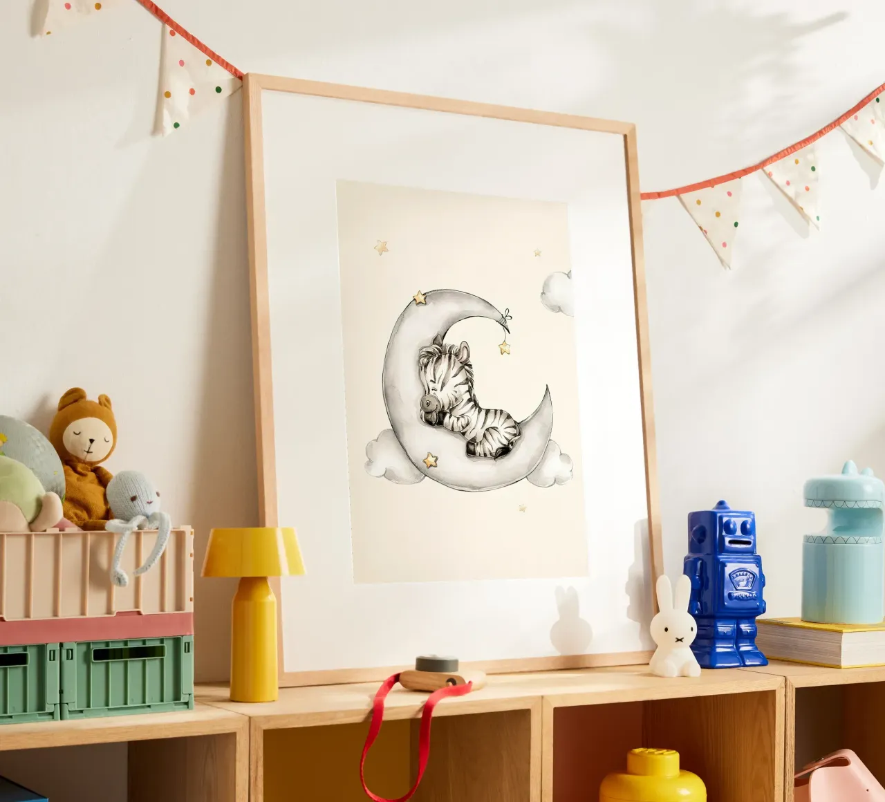 Zebra addormentata carta hahnemühle da Emil Art Studio