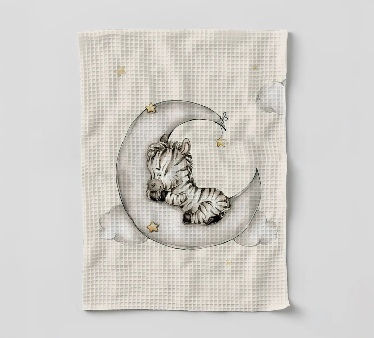 Zebra addormentata canovaccio da cucina da Emil Art Studio