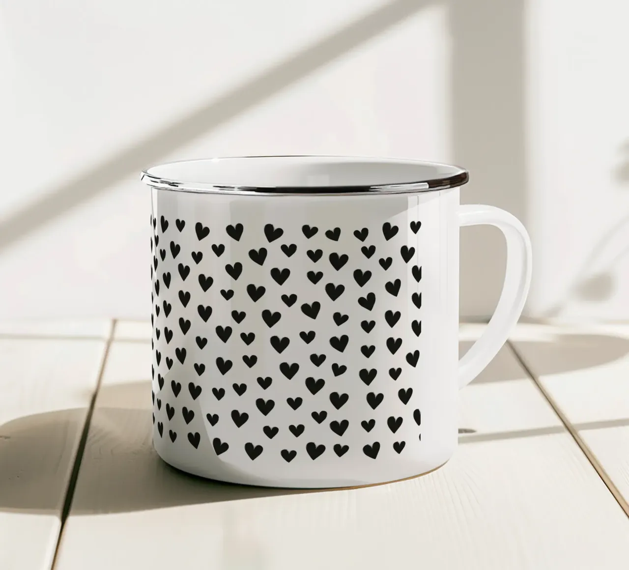 Cuore minimalista amore tazza in smalto da Petra Lang - Design