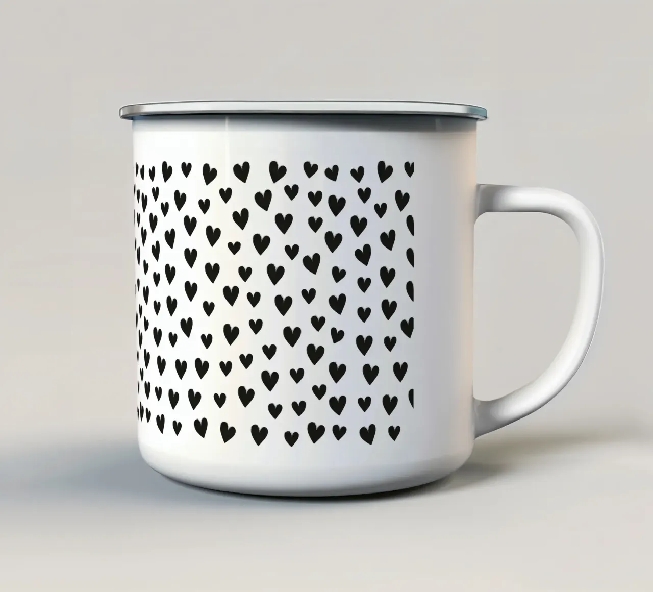 Cuore minimalista amore tazza in smalto da Petra Lang - Design