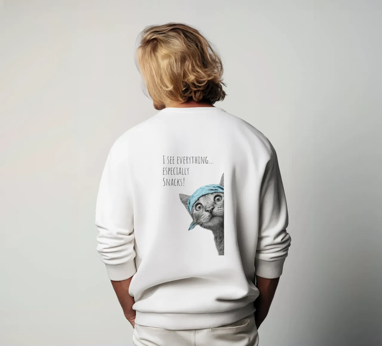 Cool Cat - L'Osservatore felpa da Melanie Viola