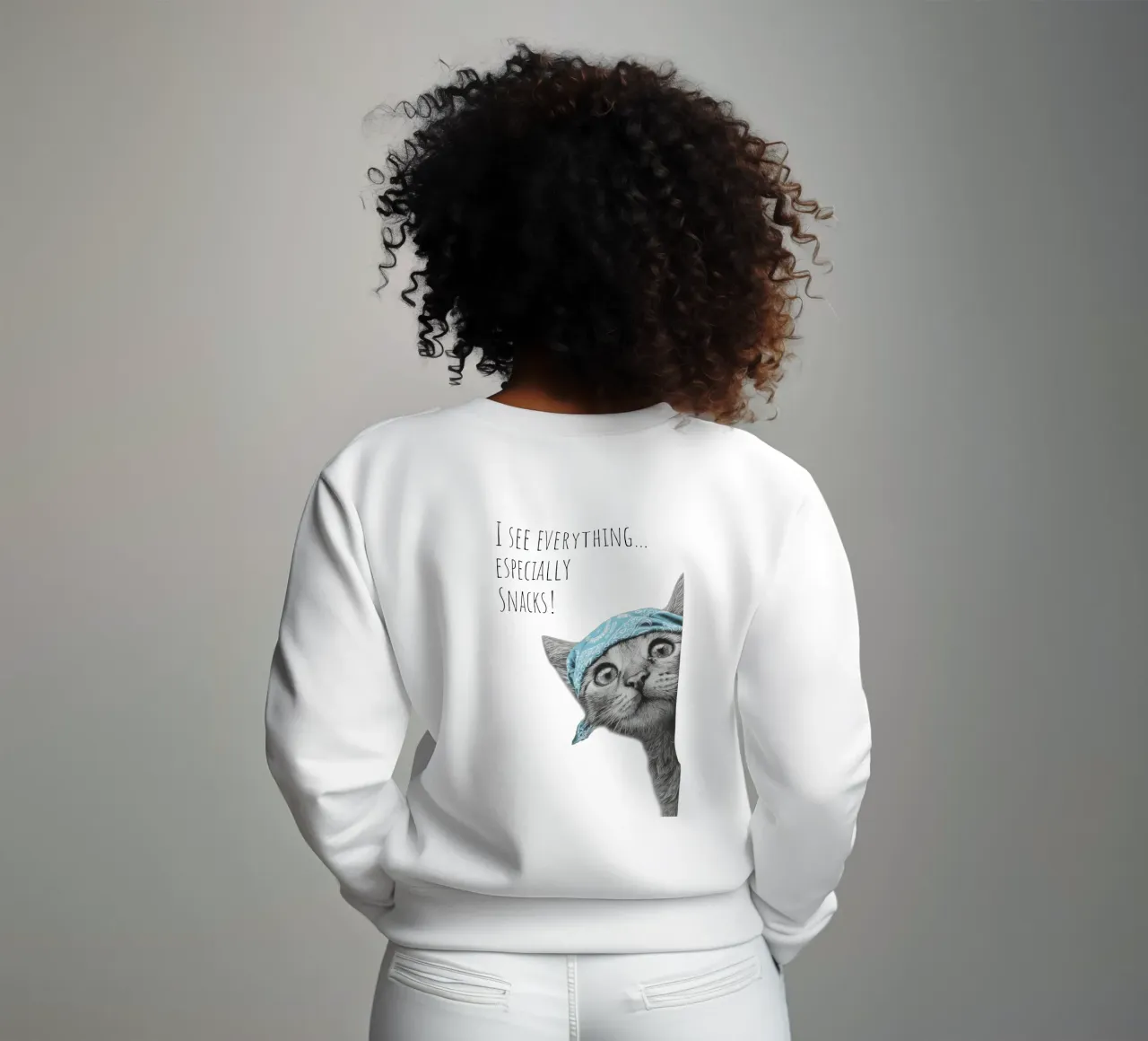 Cool Cat - L'Osservatore felpa da Melanie Viola