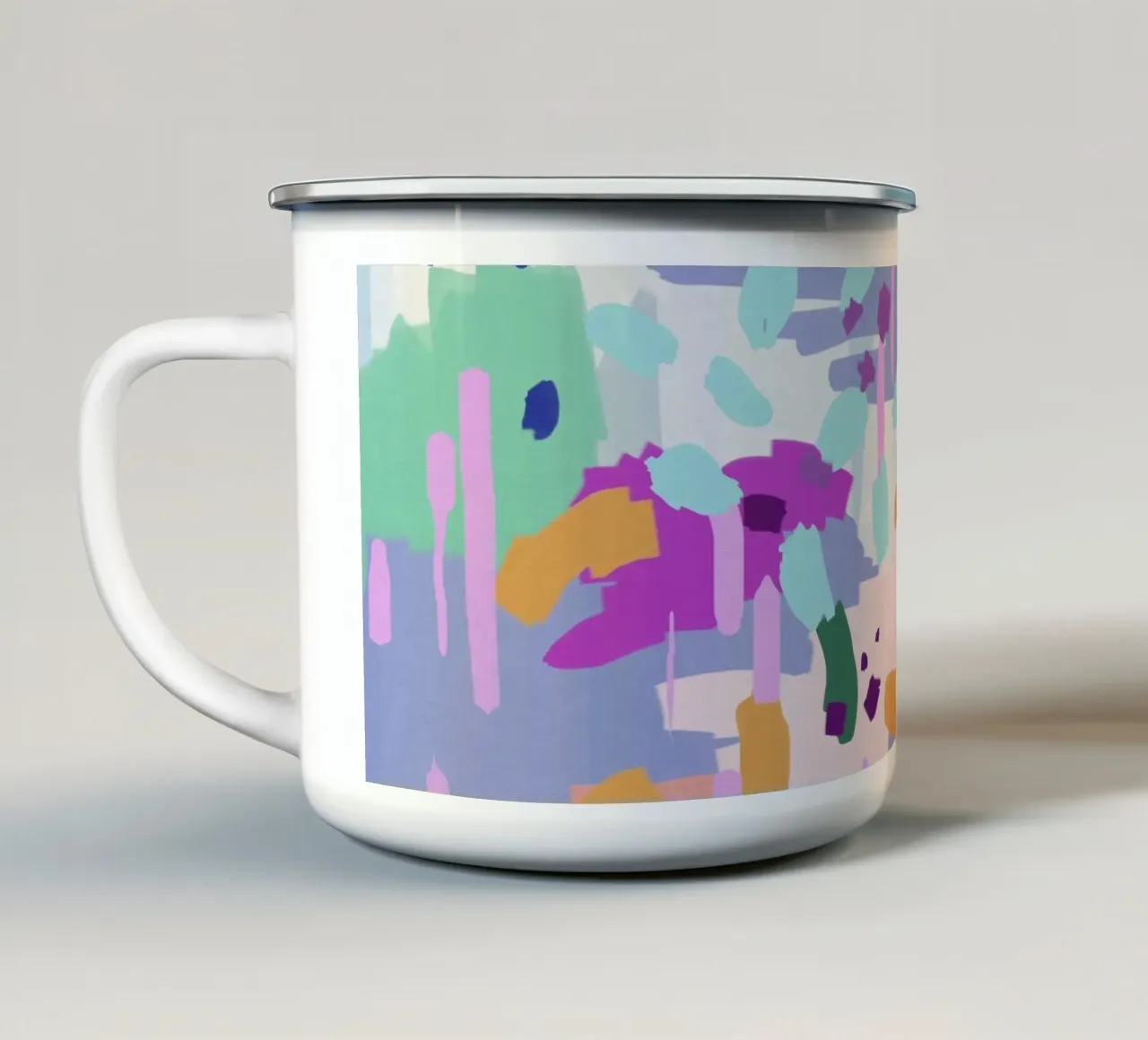 Olio Astratto I tazza in smalto da Orara Studio