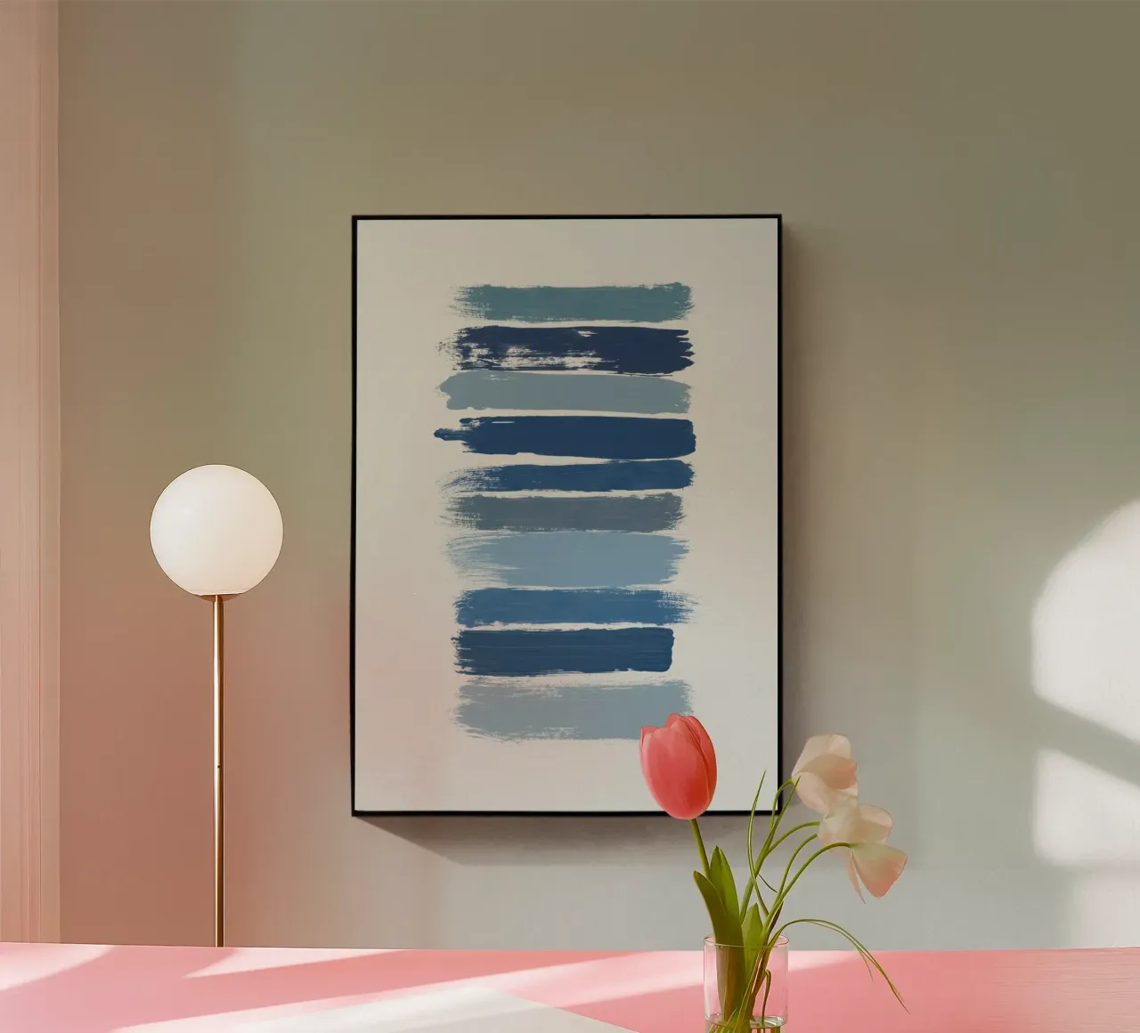 Ombre Blue acrylic glass by Orara Studio
