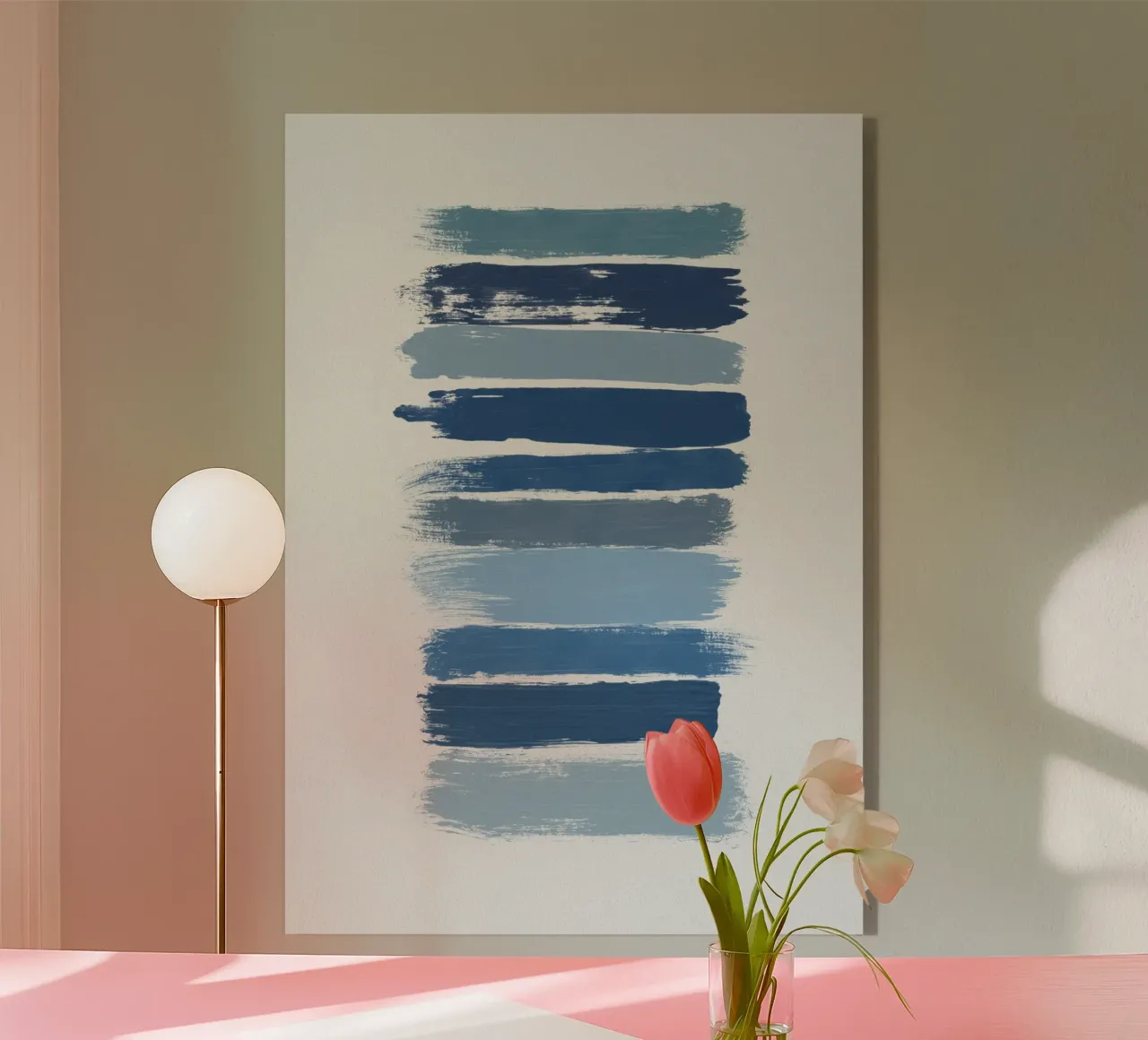 Ombre Blue acrylic glass by Orara Studio