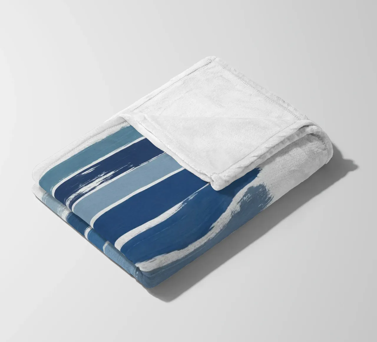 Blu Ombre coperta in pile da Orara Studio