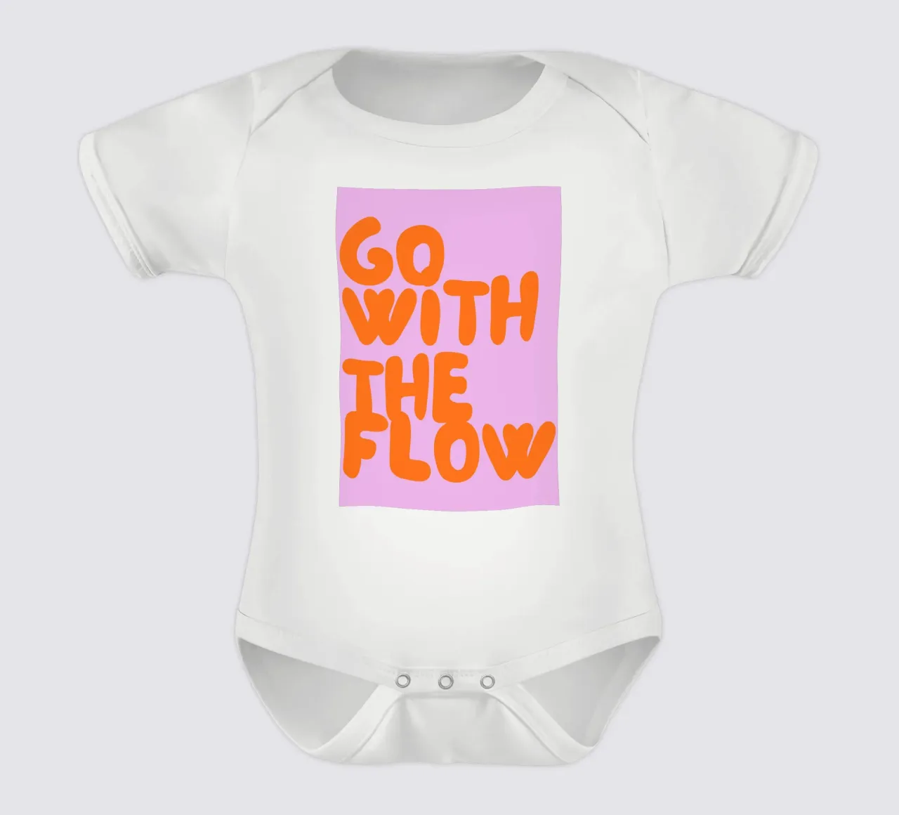 Go with the Flow body neonato maniche corte da Tabea Jule