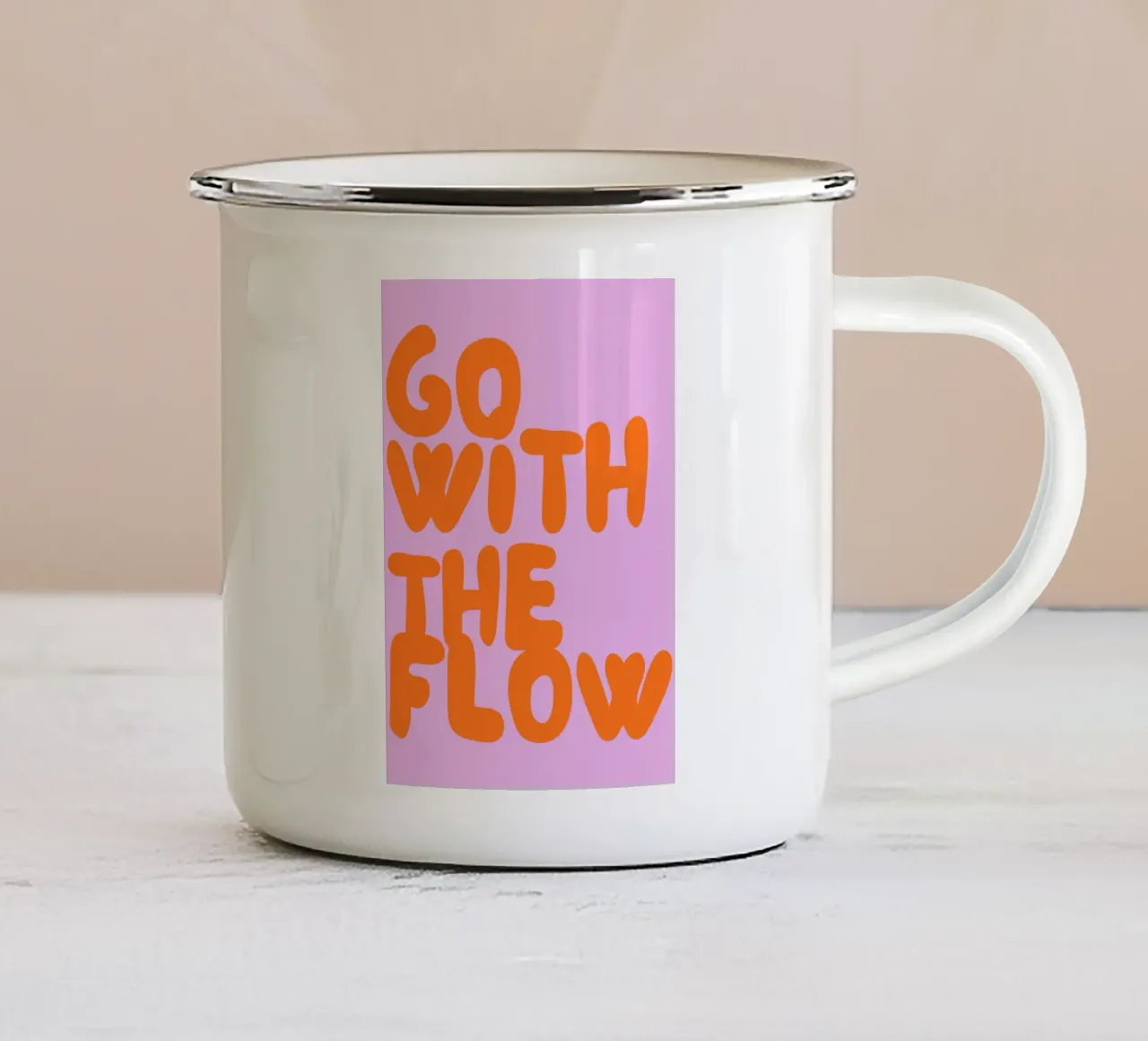 Go with the Flow tazza in smalto da Tabea Jule
