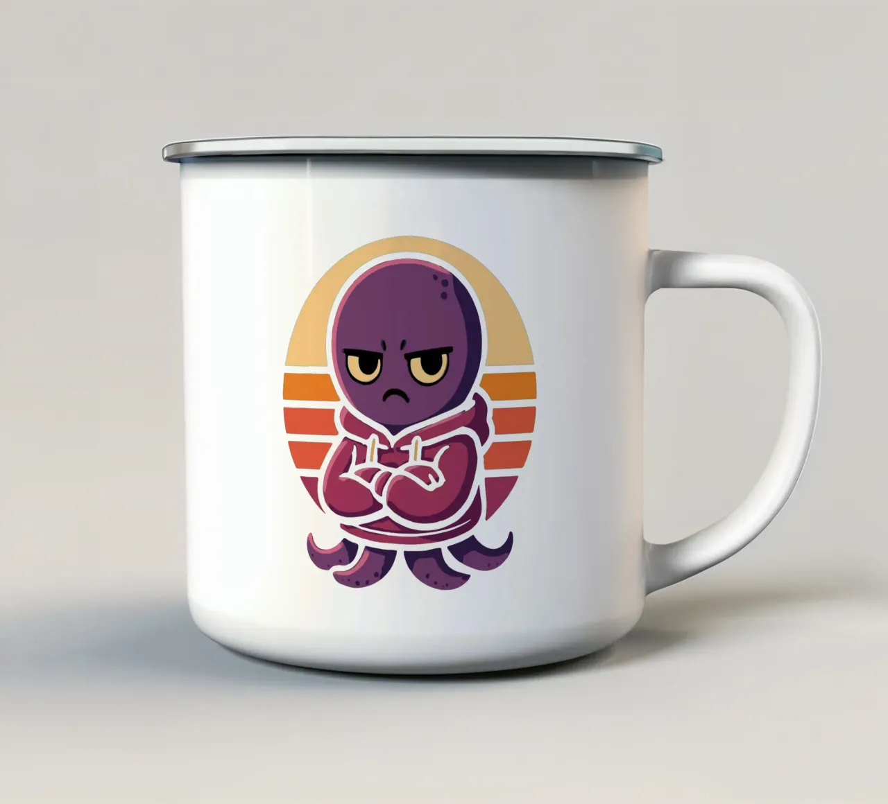 Cefalopode No Chill tazza in smalto da artdesign1985