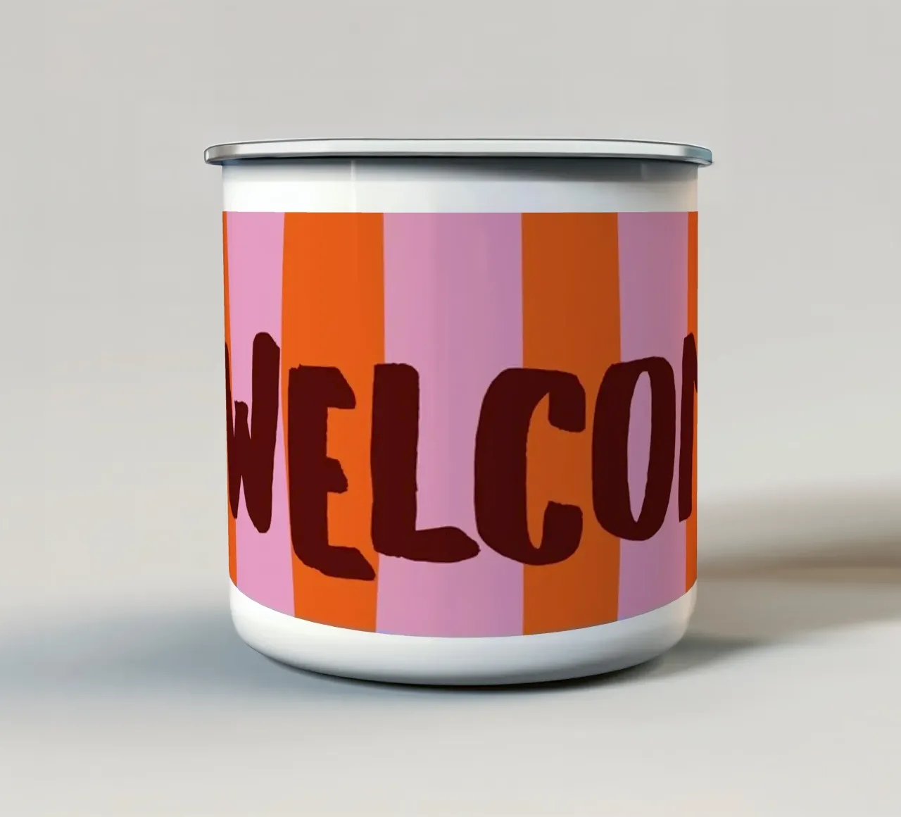 benvenuto | colore 1 tazza in smalto da modeern