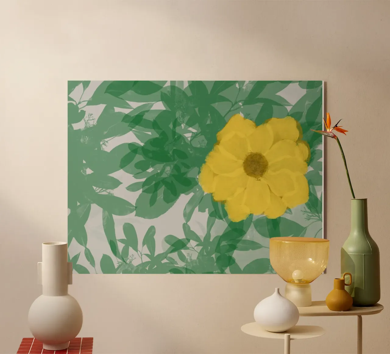 Fiore giallo plexiglass da Ali’sArt