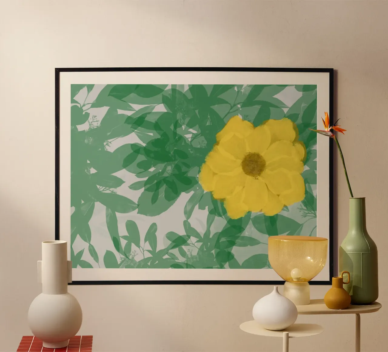 Fiore giallo poster da Ali’sArt