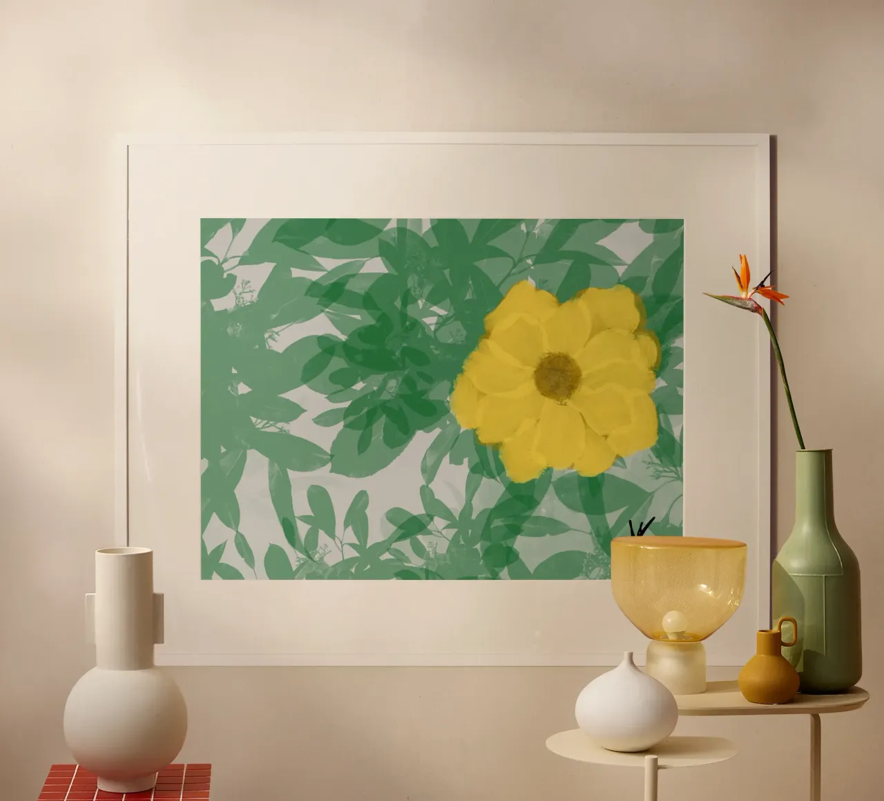 Fiore giallo poster da Ali’sArt