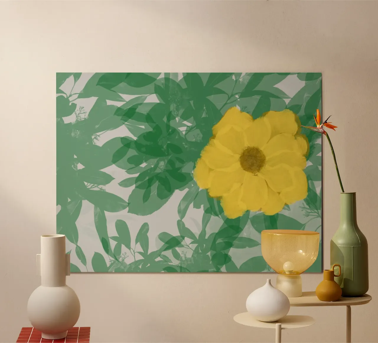 Fiore giallo poster da Ali’sArt