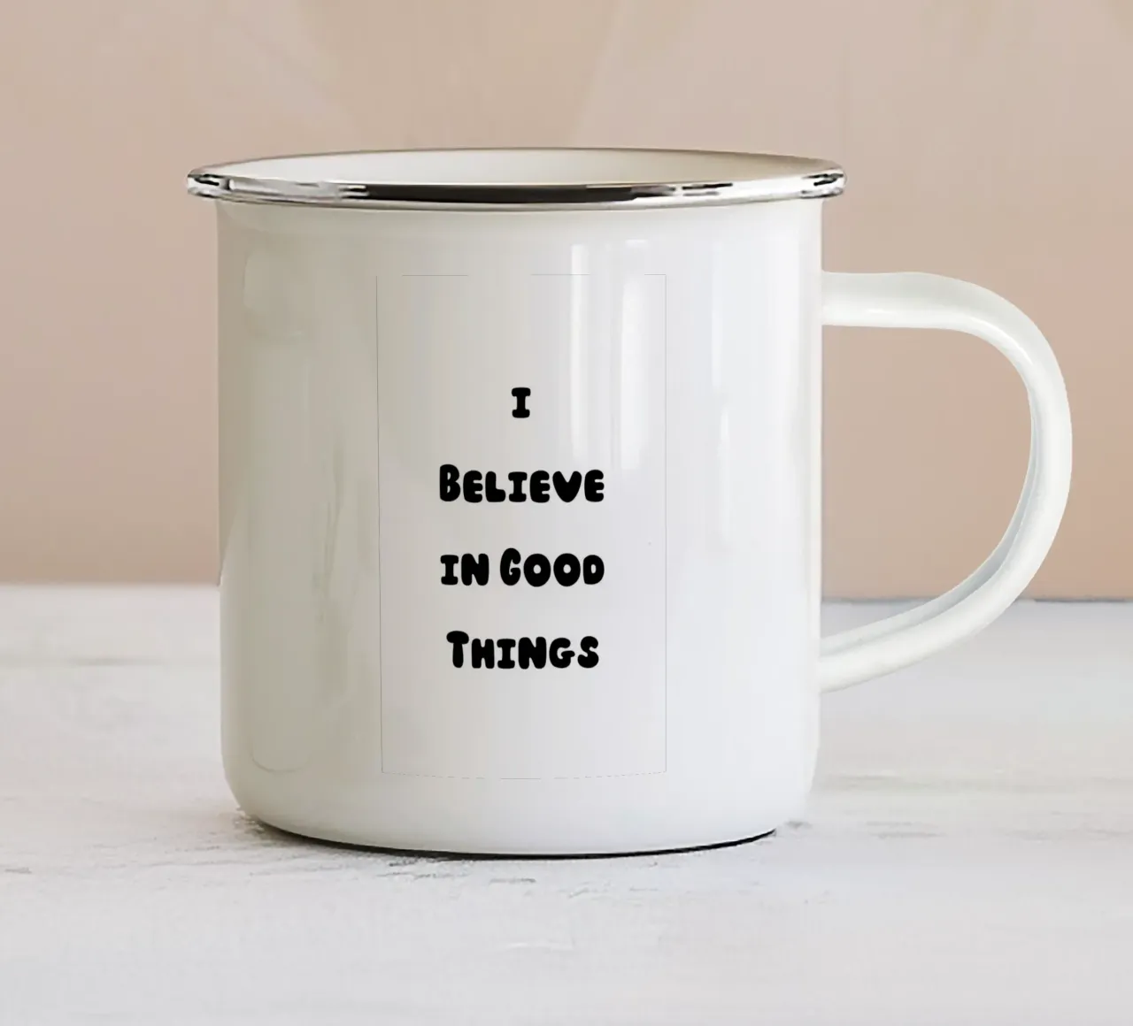 I Believe in Good Things tazza in smalto da Tabea Jule