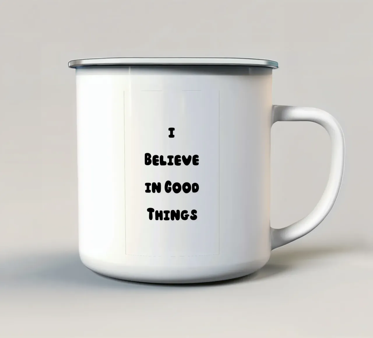I Believe in Good Things tazza in smalto da Tabea Jule