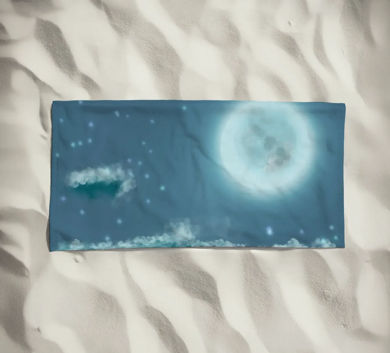 Chiaro di luna telo mare da Ali’sArt