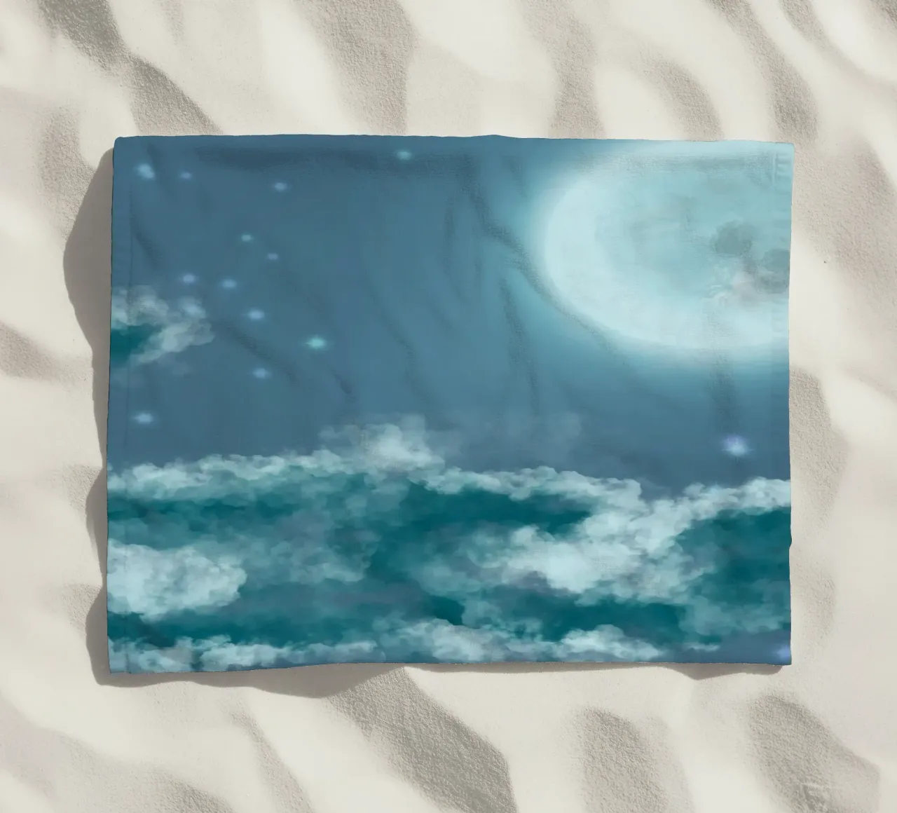 Chiaro di luna telo mare da Ali’sArt