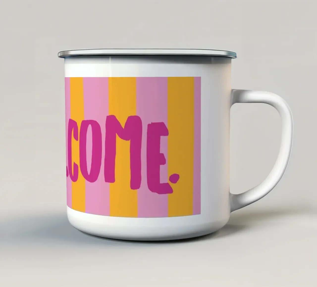 benvenuto | colore 2 tazza in smalto da moDeern