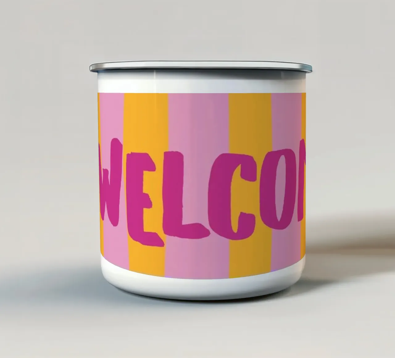 benvenuto | colore 2 tazza in smalto da moDeern